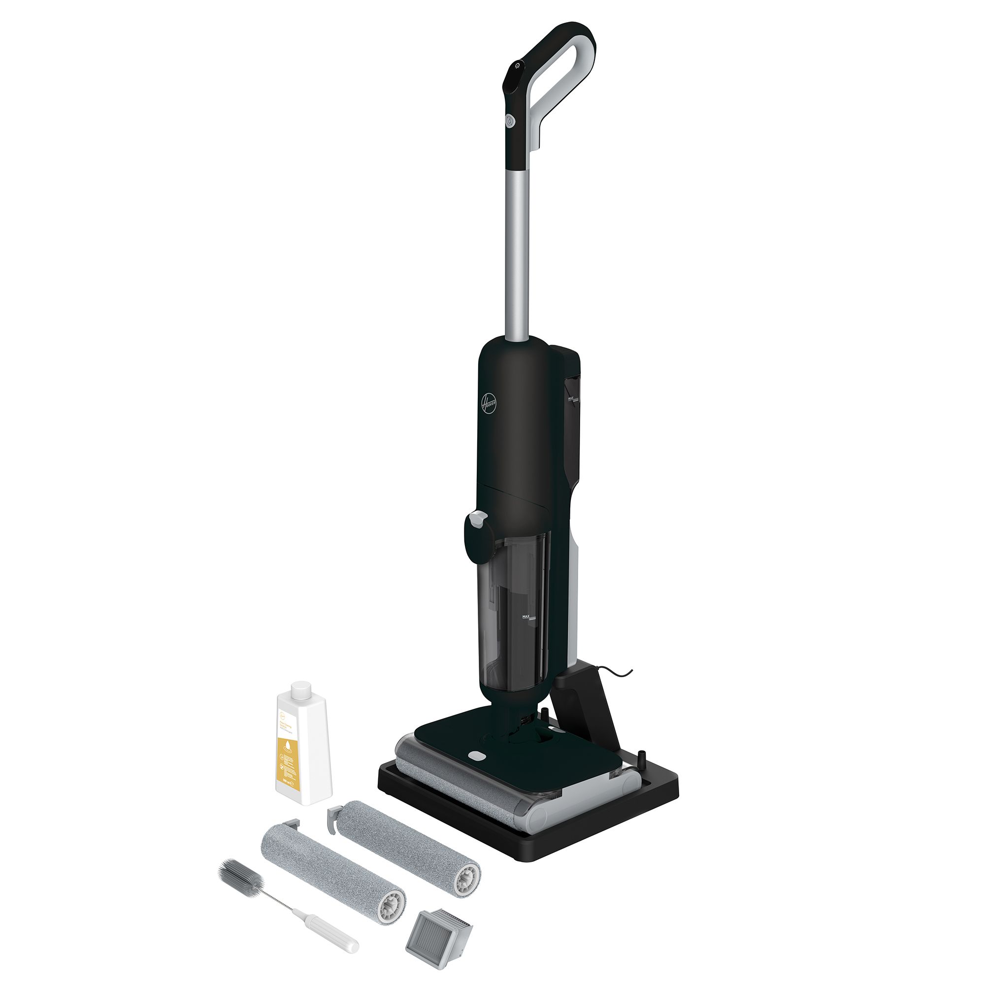 HOOVER Nass- & Trockensauger mit Doppelwalzen HW5 3 Reinigungs Modi mit Auto Clean Funktion