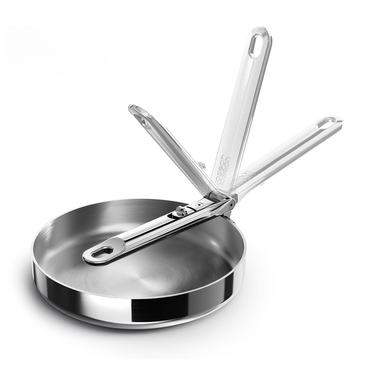 JOSEPH JOSEPH Space Steel Edelstahl-Sautépfanne einklappbarer Griff Ø 20cm