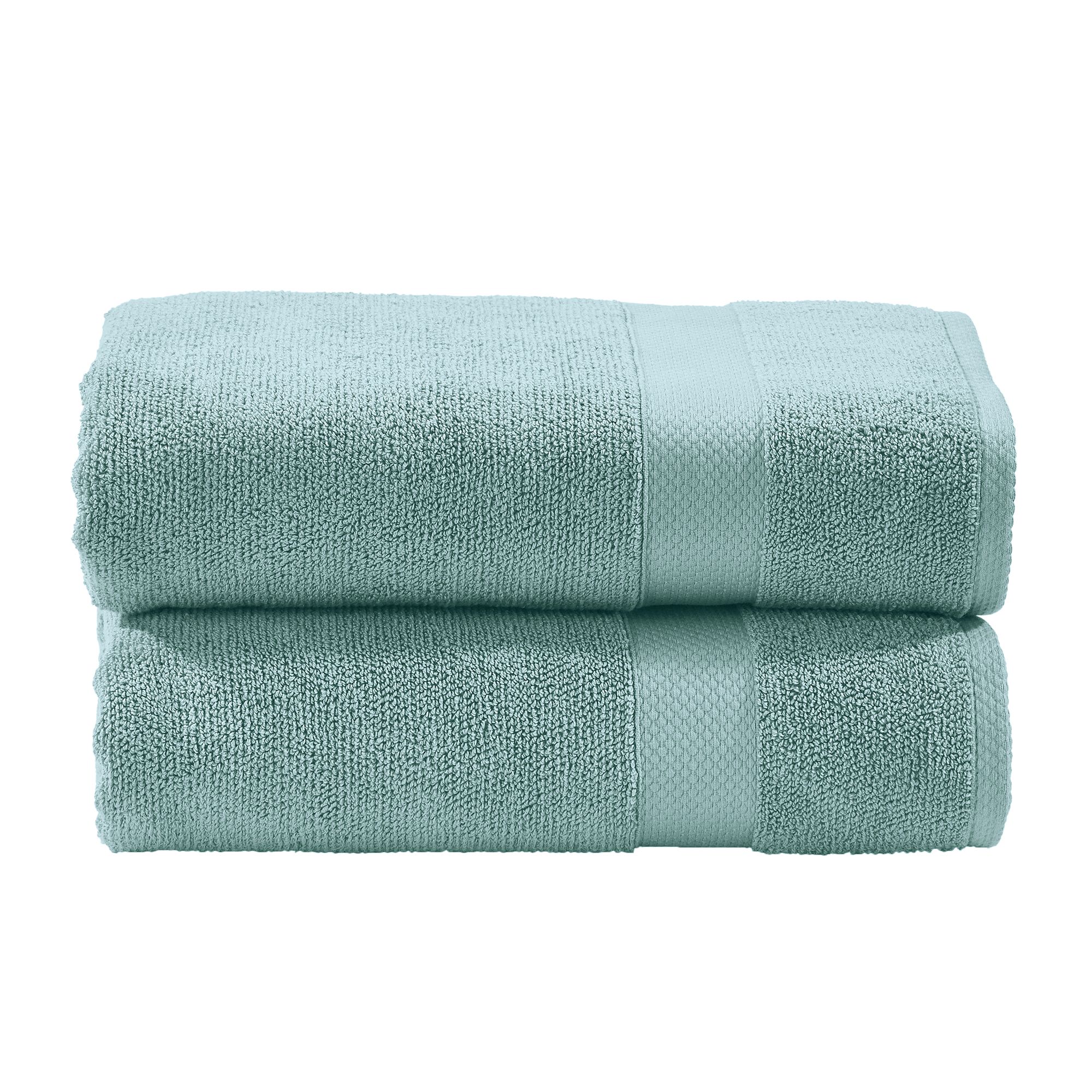 done.® 2 Duschtücher DELUXE uni 100% Baumwolle 70x140cm