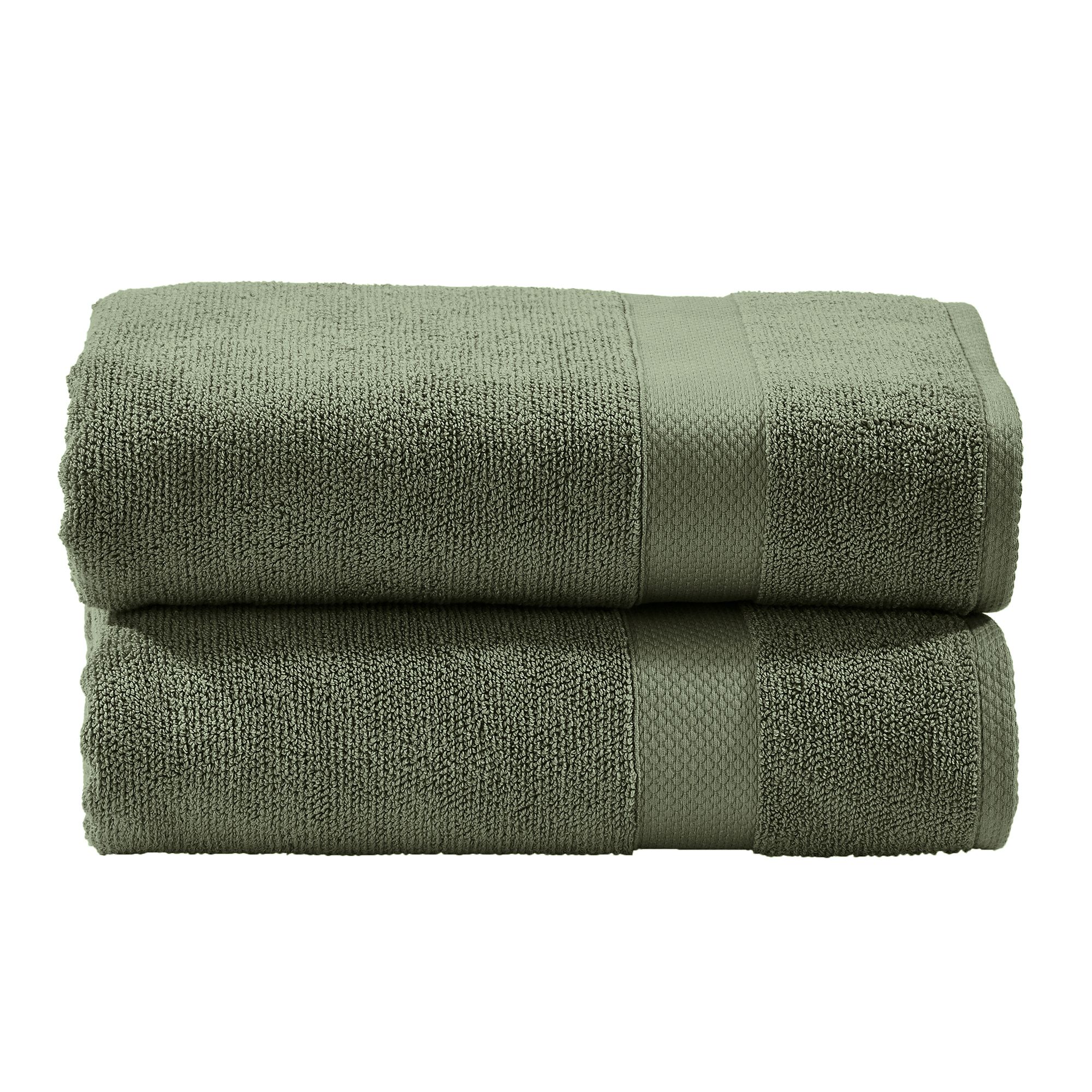 done.® 2 Duschtücher DELUXE uni 100% Baumwolle 70x140cm