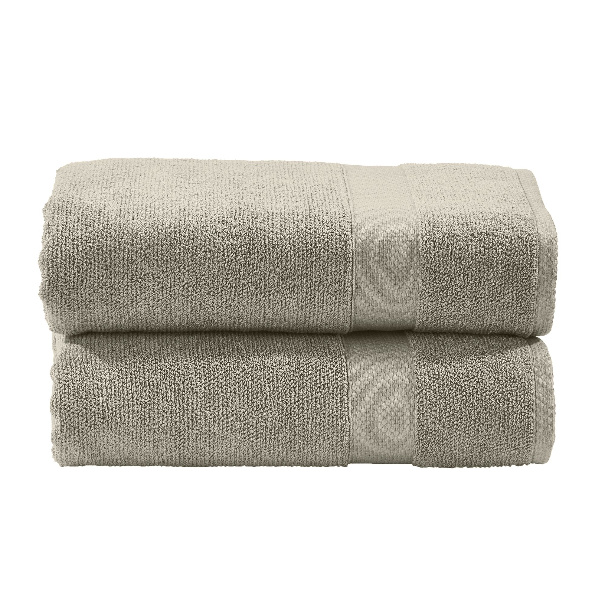 done.® 2 Duschtücher DELUXE uni 100% Baumwolle 70x140cm