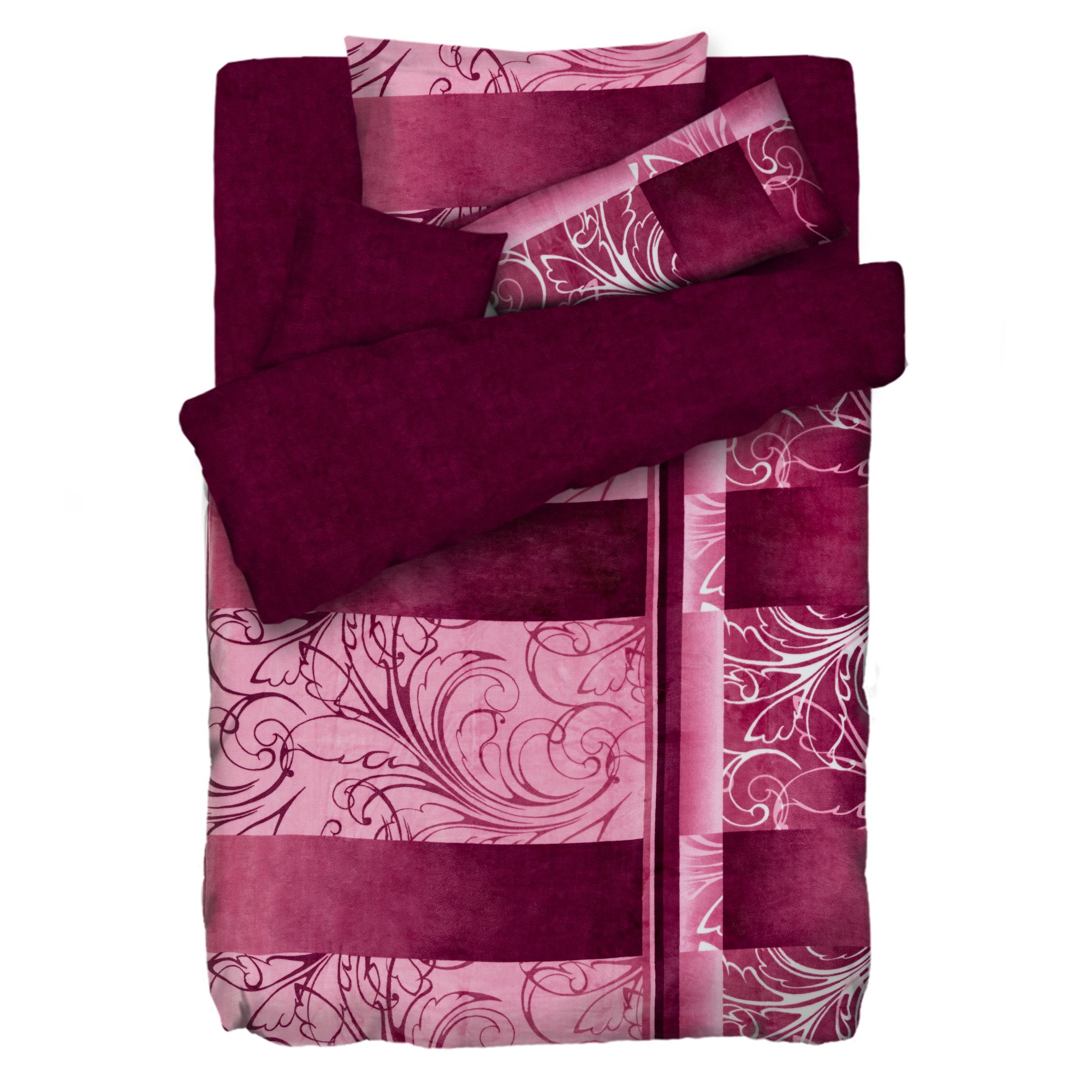 MONT CHALET Wendebettwäsche Ranken Mix Mikrofaser Chinchilla Einzelbett, 5tlg.