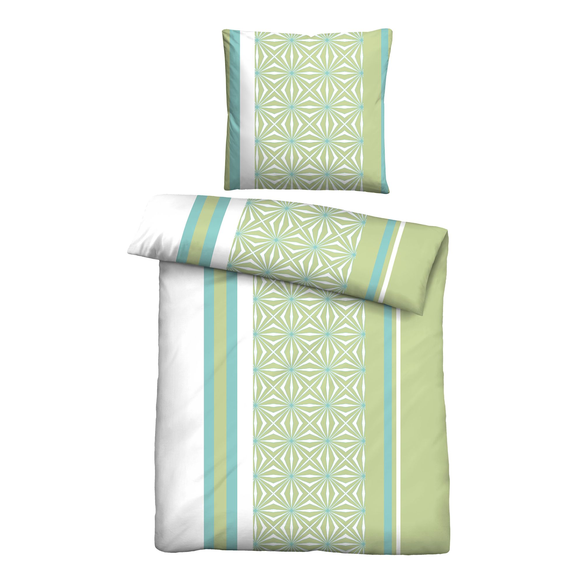 Castell® Bettwäsche Längsmuster Baumwoll Renforcé Einzelbett, 2tlg.