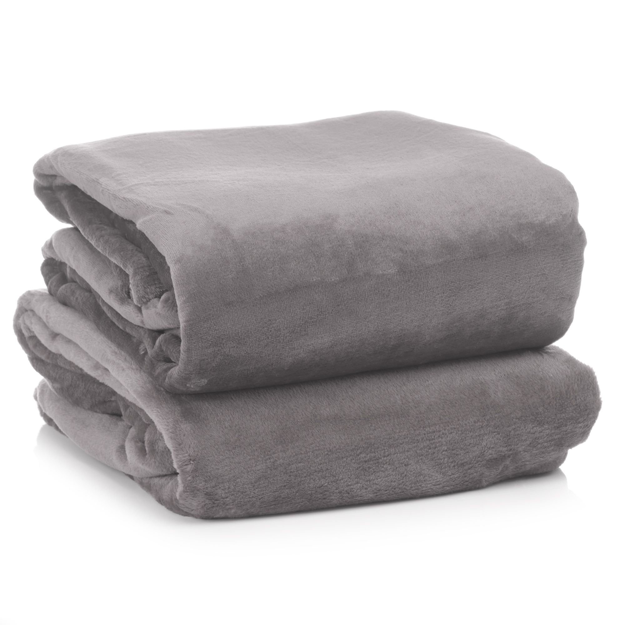 MONT CHALET 2 Heimdecken uni Mikrofaser Chinchilla waschbar, 150x200cm