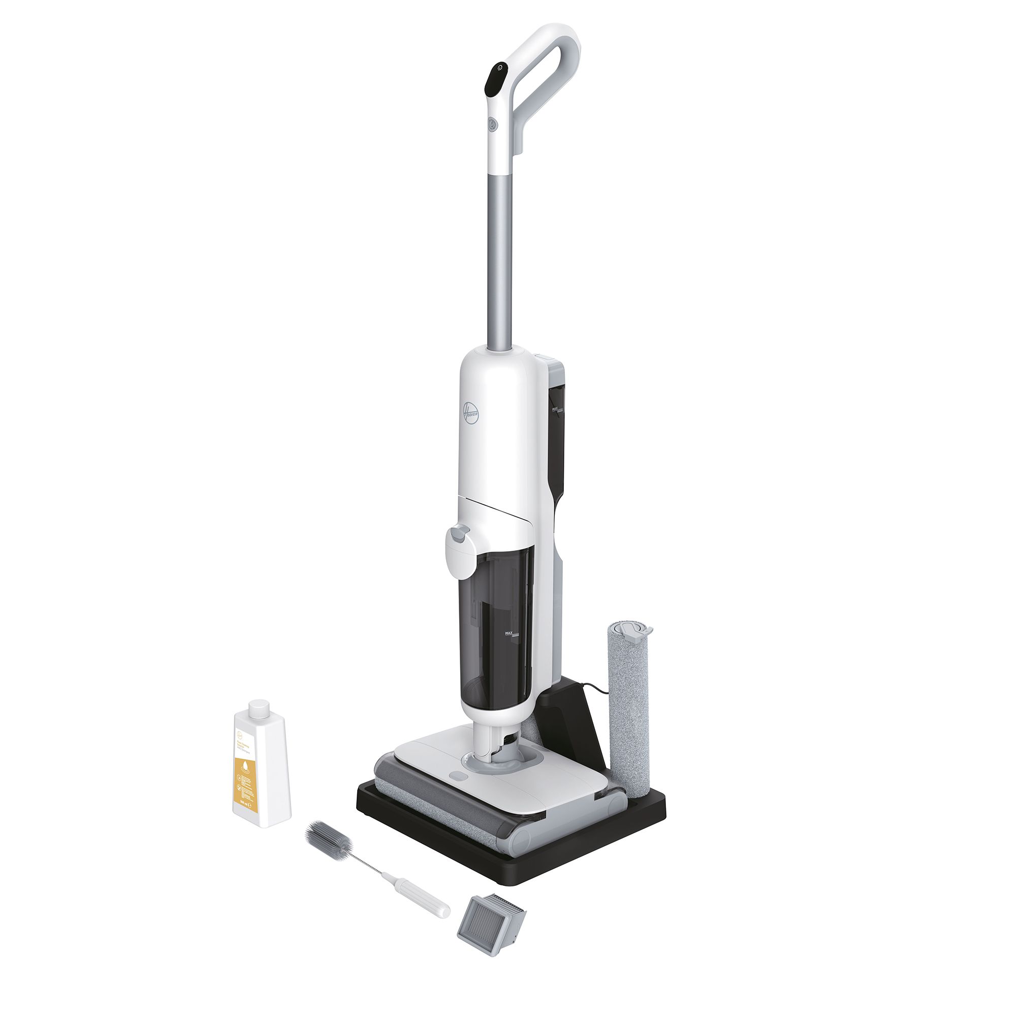 HOOVER Nass- & Trockensauger mit Doppelwalzen HW5 3 Reinigungs Modi mit Auto Clean Funktion