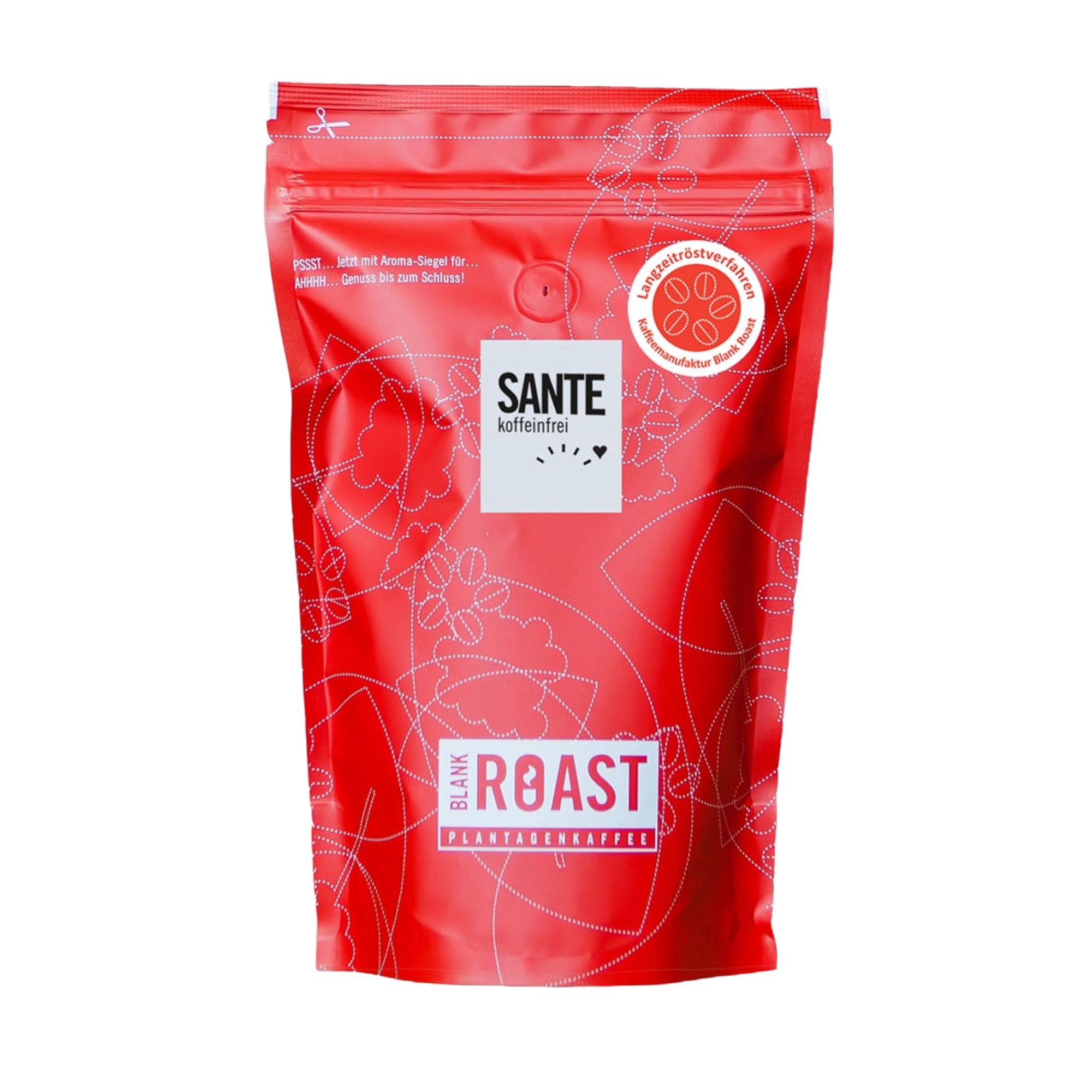 BLANK ROAST Bio Röstkaffee koffeinfrei ganze Bohnen Inhalt 1.000g