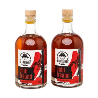 DIE ÖLFREUNDE Chilifreund Chili Öl Inhalt 2x 500ml