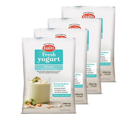 EASIYO Joghurtpulver klassische Sorten 4 Beutel für 4kg sortenrein