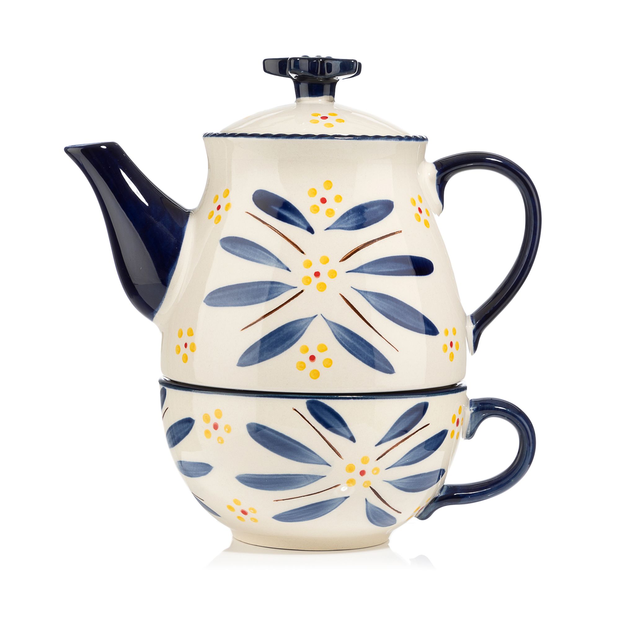 TEMP-TATIONS Tee-Set Teekanne & Tasse verschiedene Designs 2tlg.