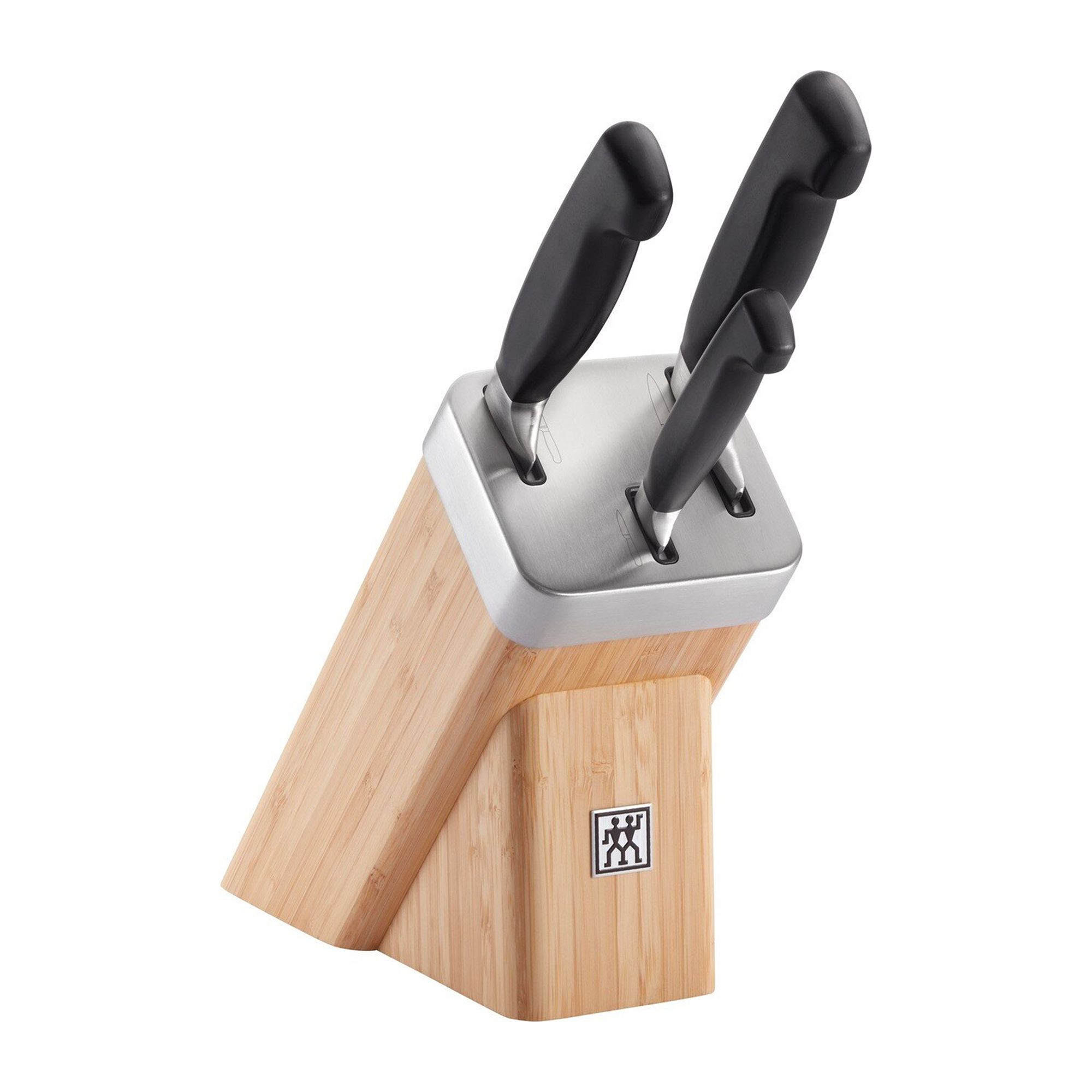  ZWILLING® Messerblock mit integrierten Keramikschärfern inkl. 3 Messer