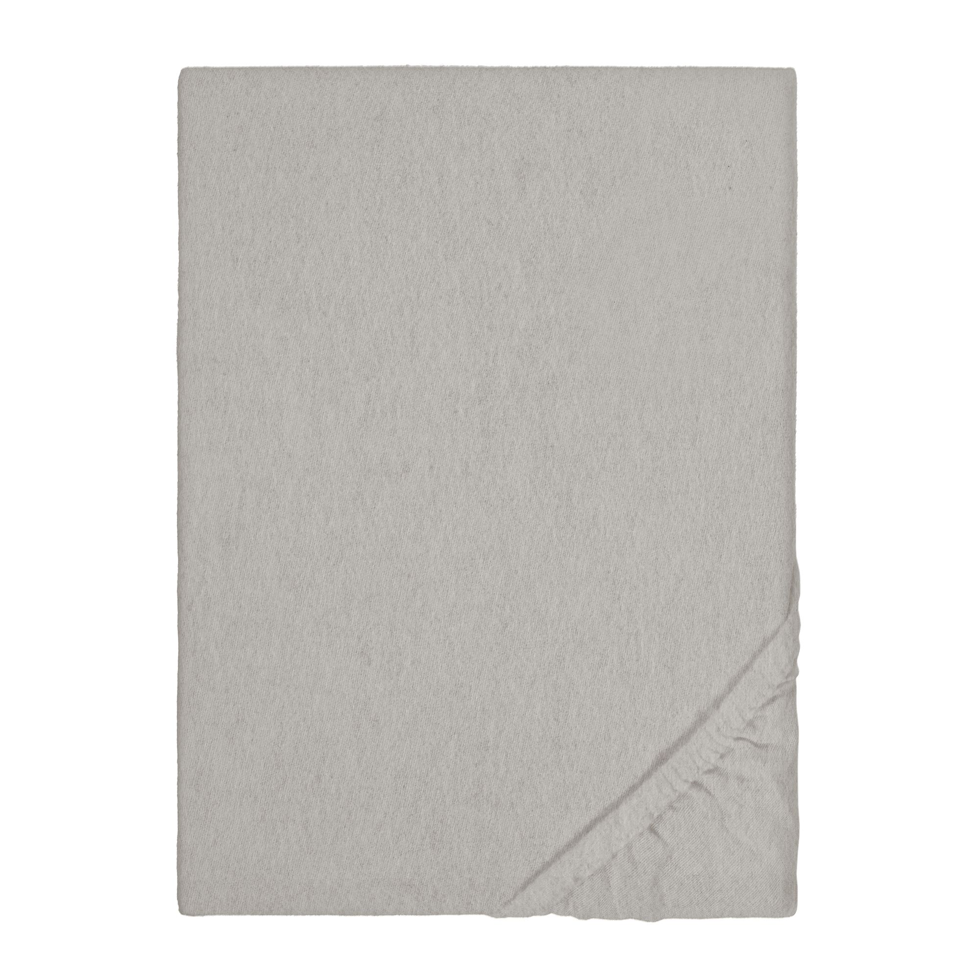 biberna® 1 Spannbetttuch uni Melange Baumwoll Flanell Größenauswahl