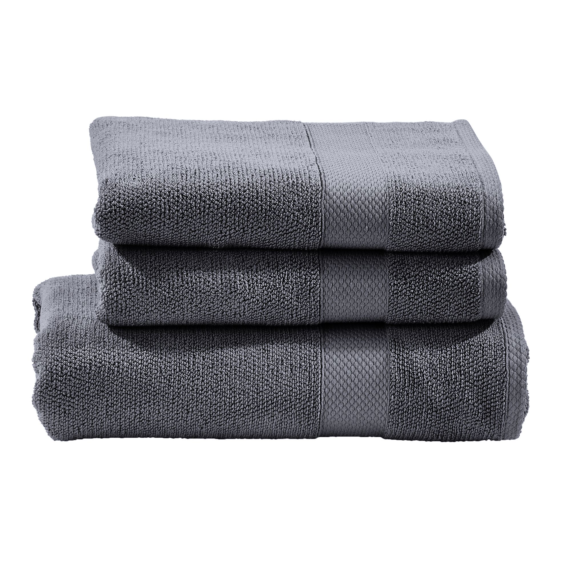 done.® Handtuch-Set DELUXE uni 100% Baumwolle 3tlg.