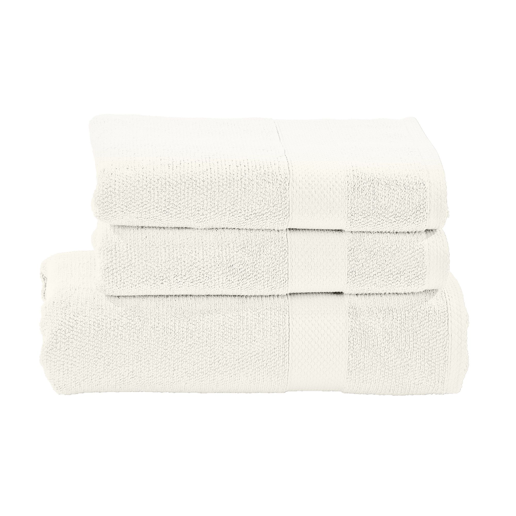 done.® Handtuch-Set DELUXE uni 100% Baumwolle 3tlg.