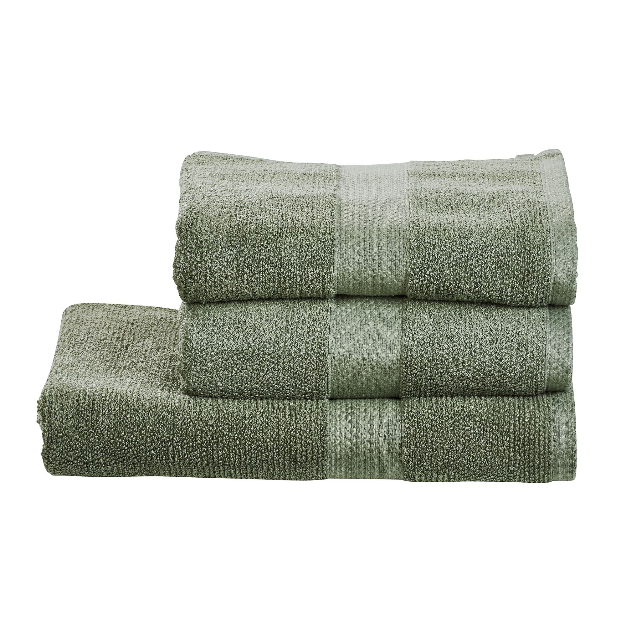 done.® Handtuch-Set DELUXE uni 100% Baumwolle 3tlg.