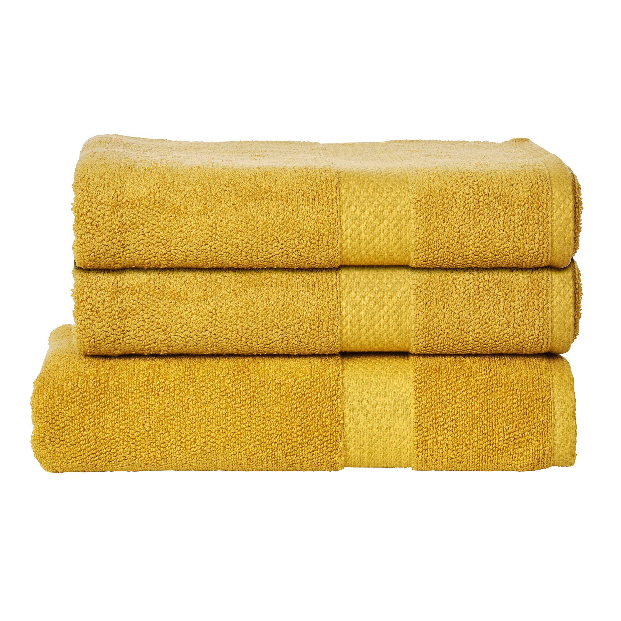 done.® Handtuch-Set DELUXE uni 100% Baumwolle 3tlg.