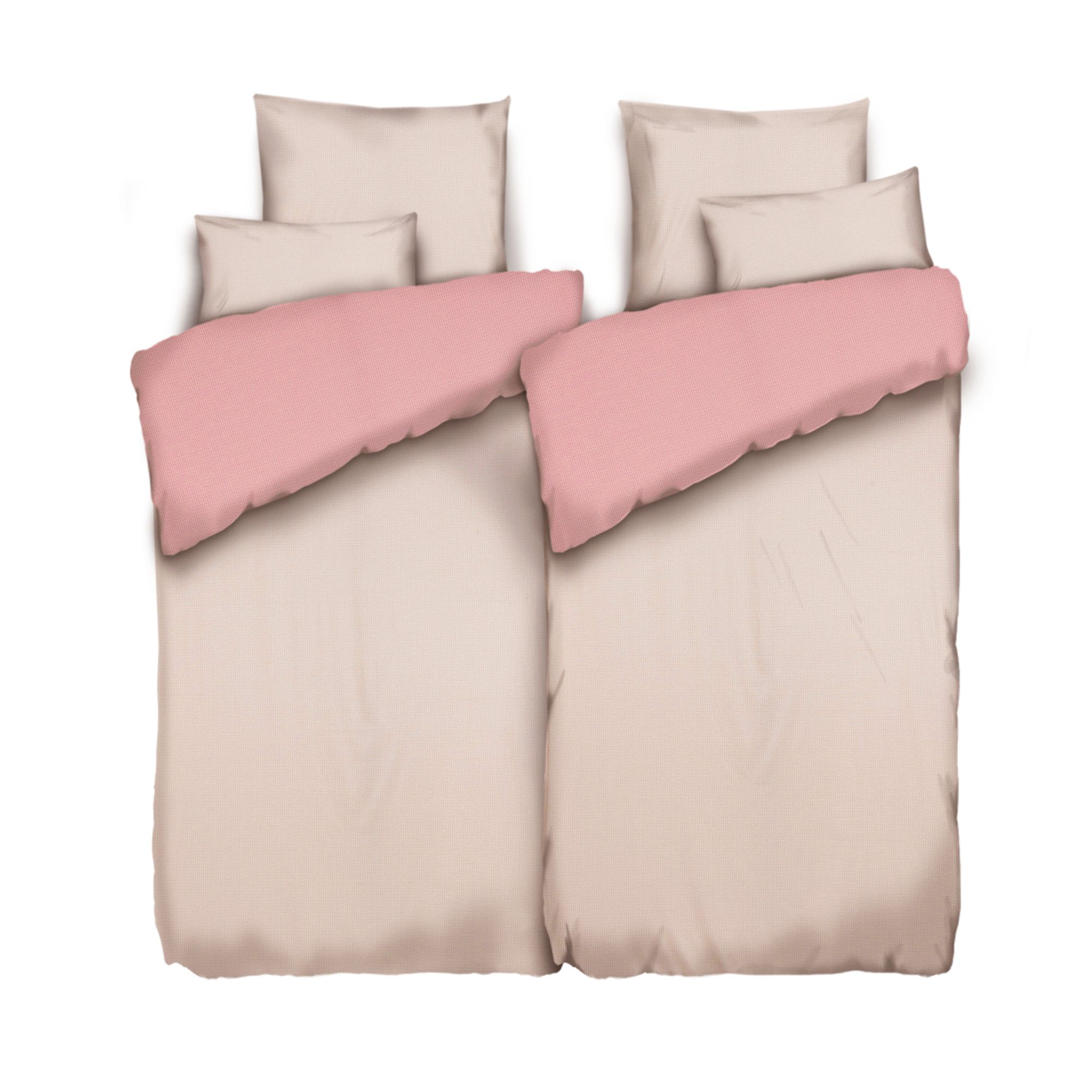 JERYMOOD Wendebettwäsche Mini-Grafik Mikrofaser Jersey Doppelbett, 6tlg.