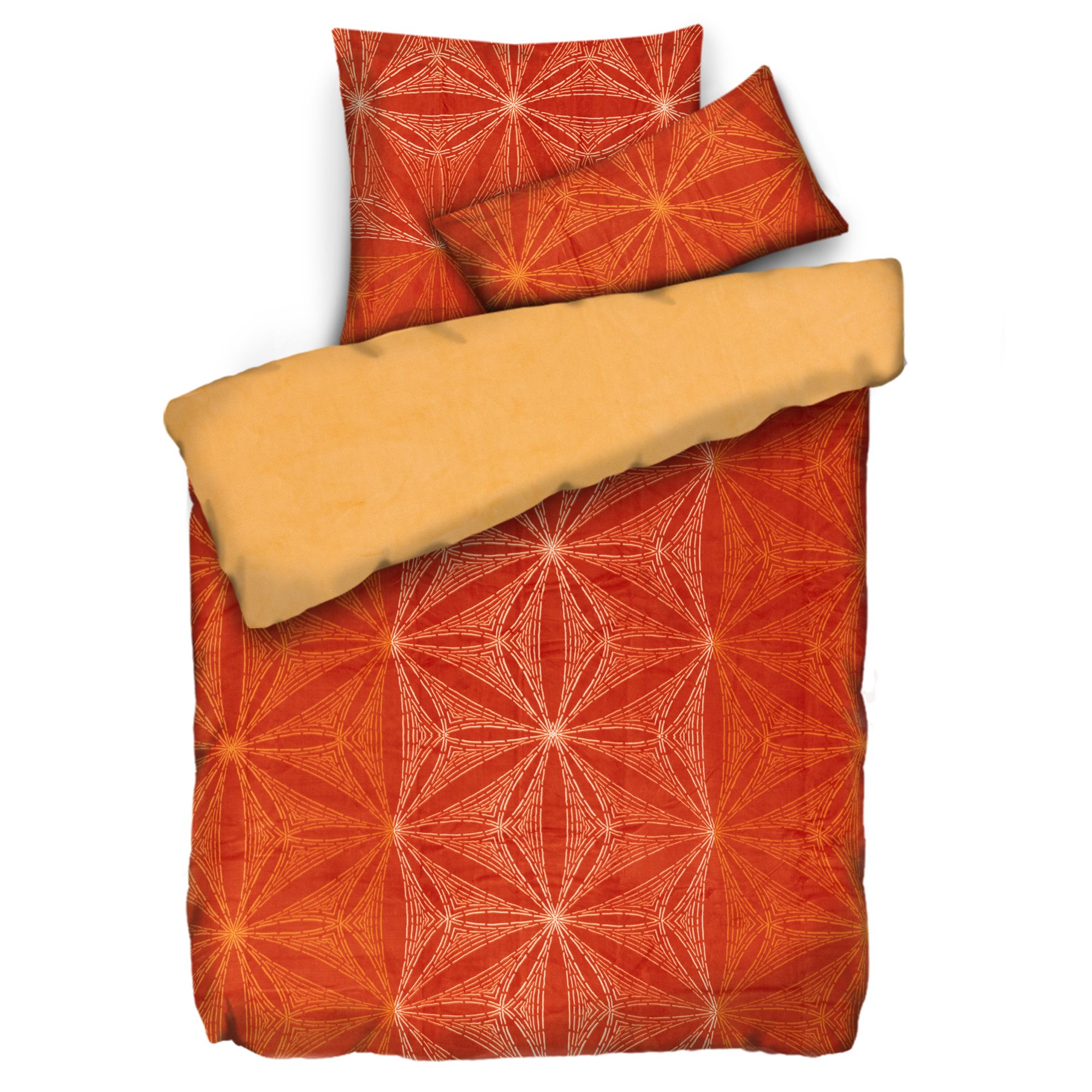 MONT CHALET Wendebettwäsche Sterngrafik Mikrofaser Chinchilla Einzelbett, 3tlg.