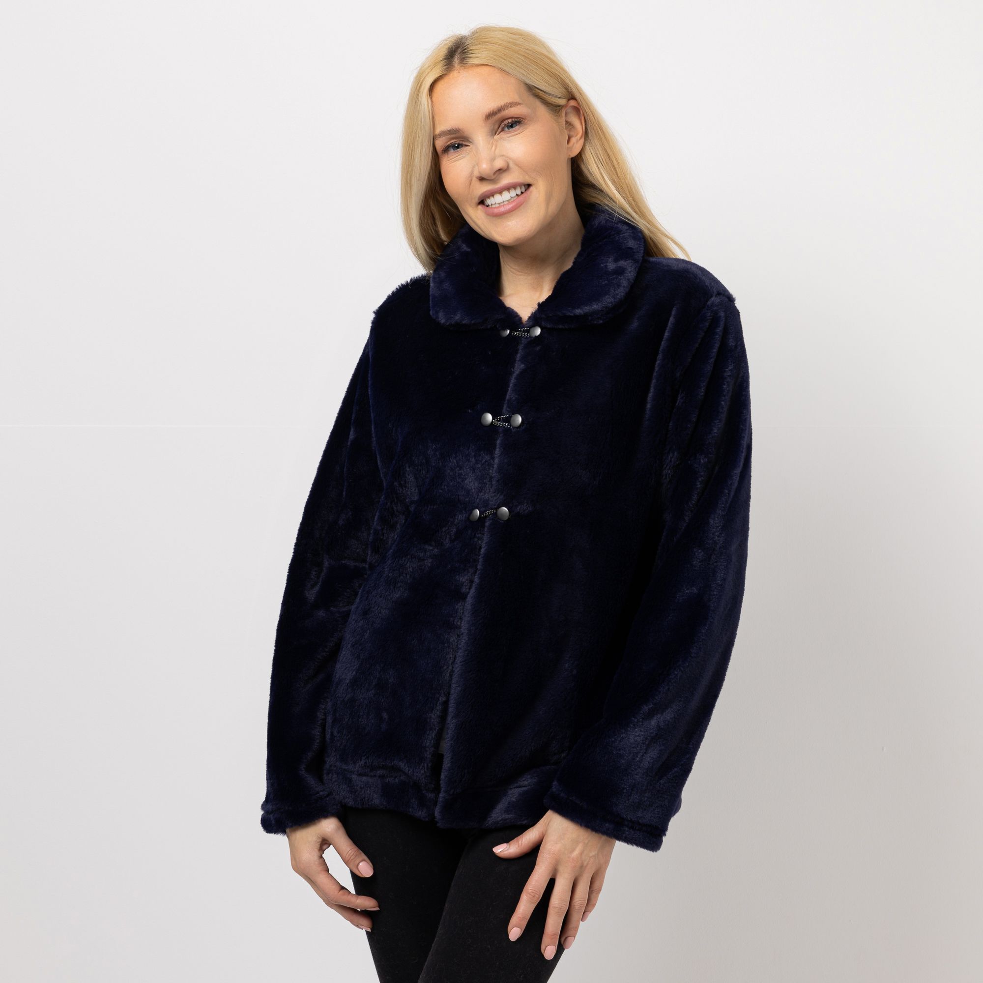 MONT CHALET Damen-Jacke Fellimitat Mikrofaser