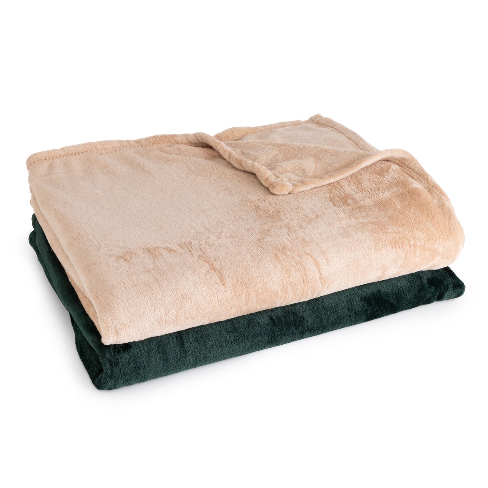 MONT CHALET 2 Heimdecken 2-farbig, uni Mikrofaser Chinchilla ca. 150x200cm