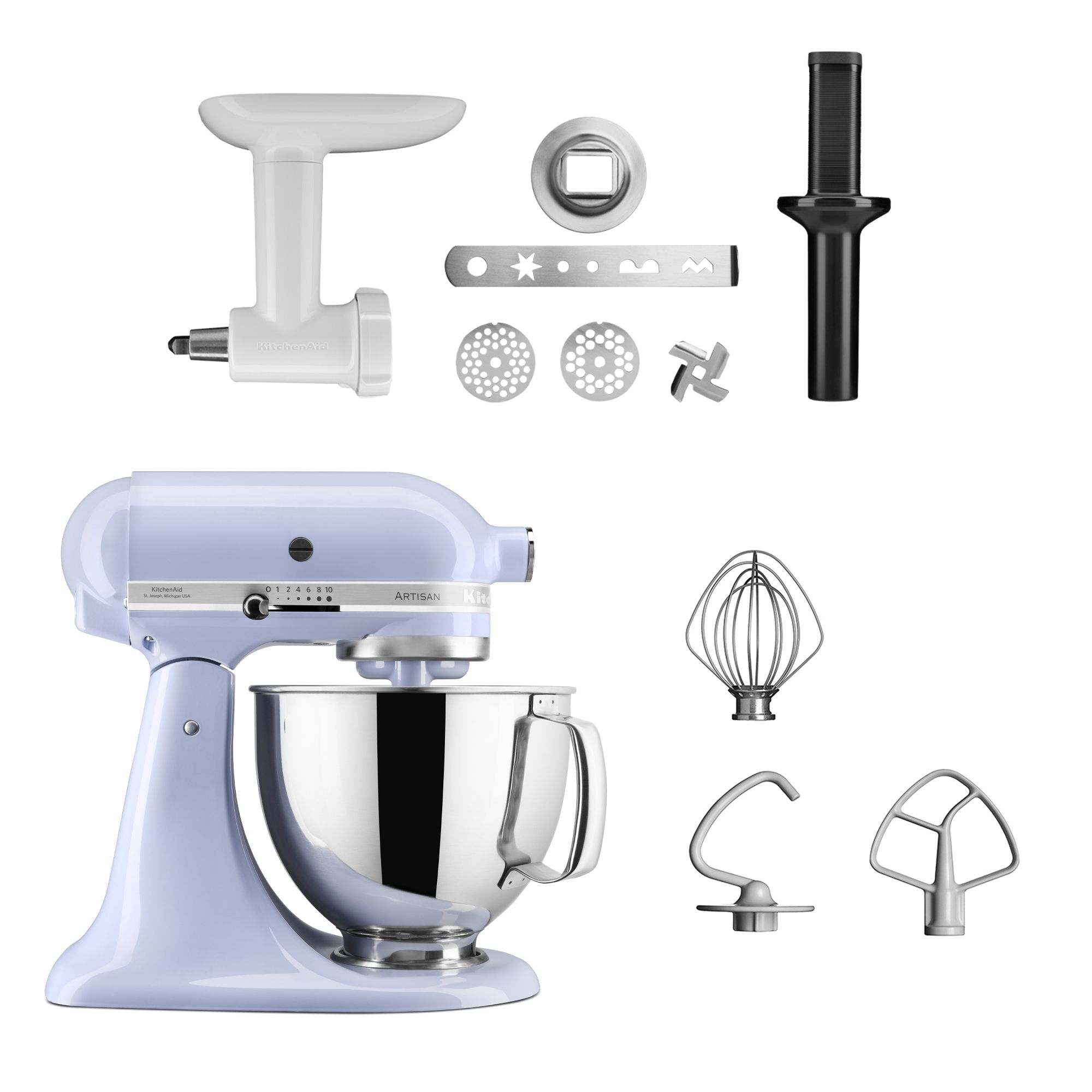 KITCHENAID® 5KSM125 Artisan Küchenmaschine 4,8L Fassungsvermögen inkl. Fleischwolf