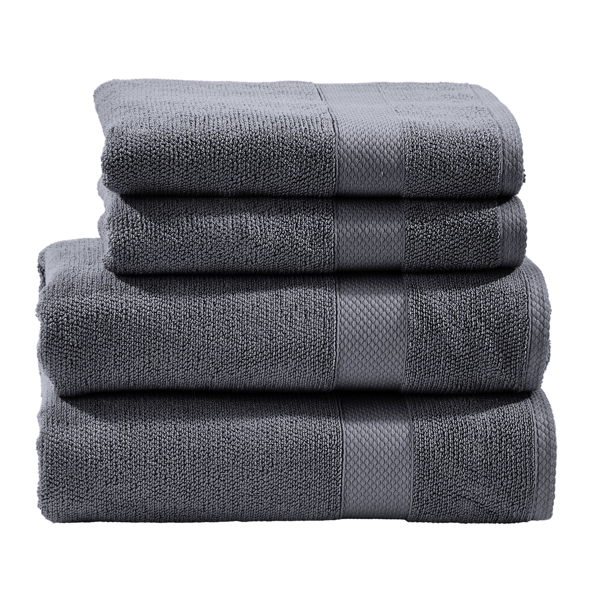 done.® Handtuch-Set DELUXE uni 100% Baumwolle 4tlg.