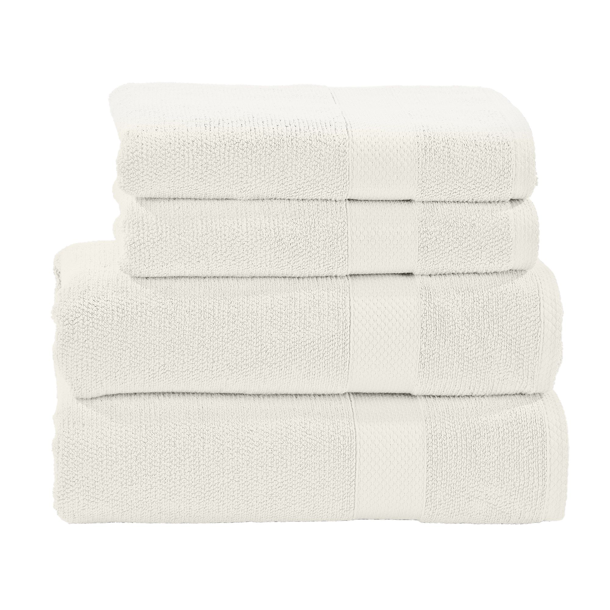 done.® Handtuch-Set DELUXE uni 100% Baumwolle 4tlg.