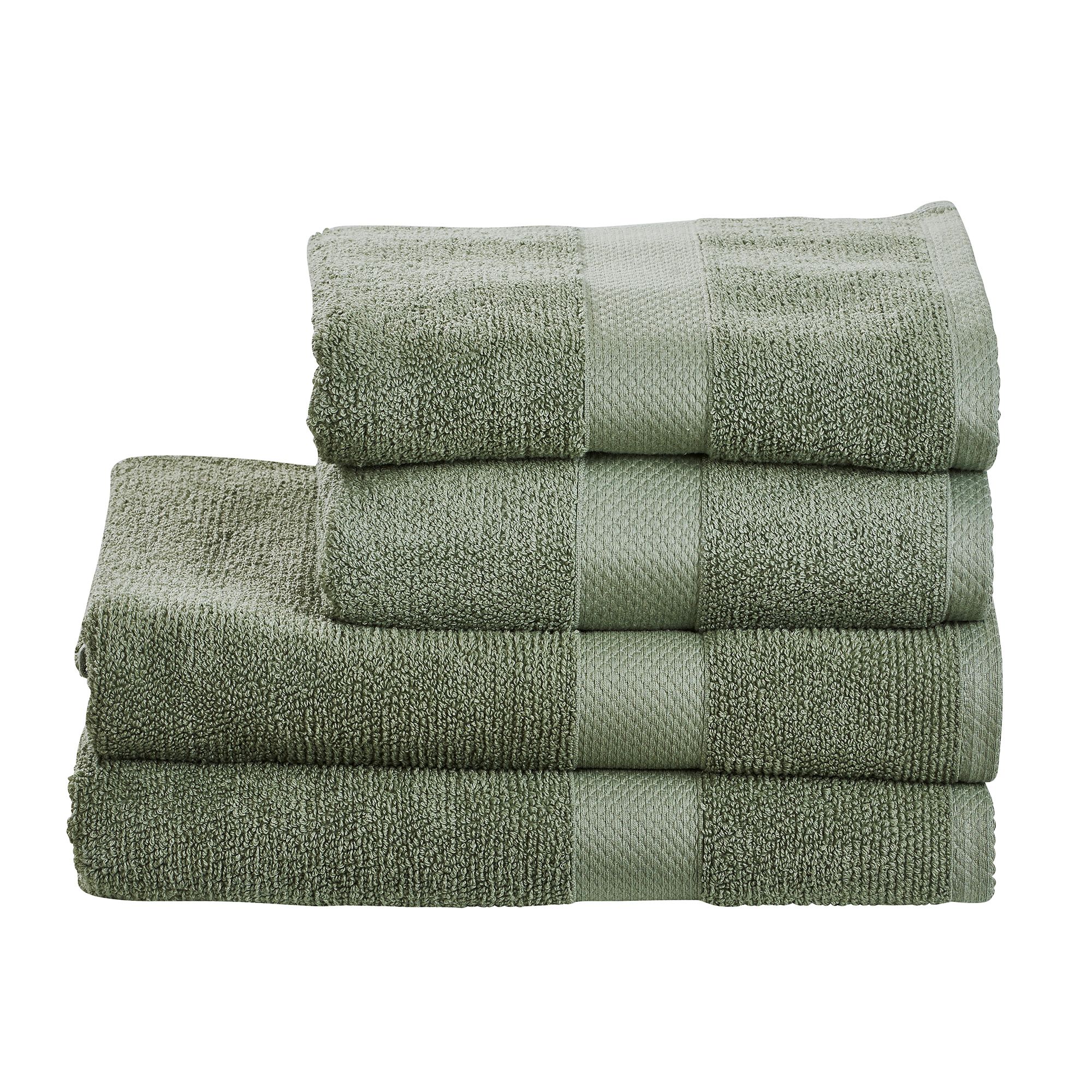 done.® Handtuch-Set DELUXE uni 100% Baumwolle 4tlg.