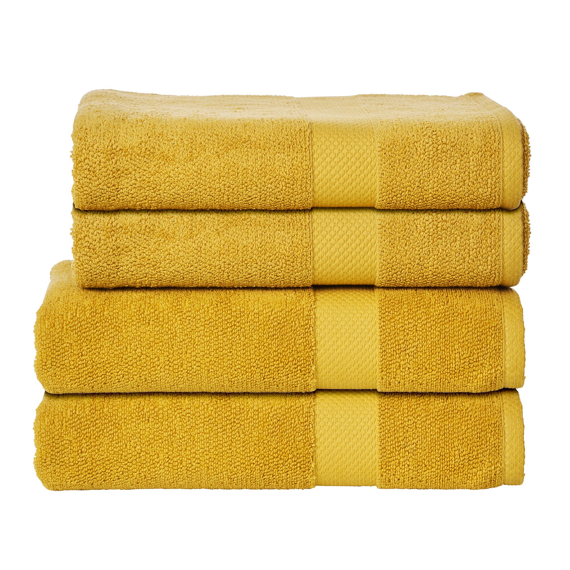 done.® Handtuch-Set DELUXE uni 100% Baumwolle 4tlg.