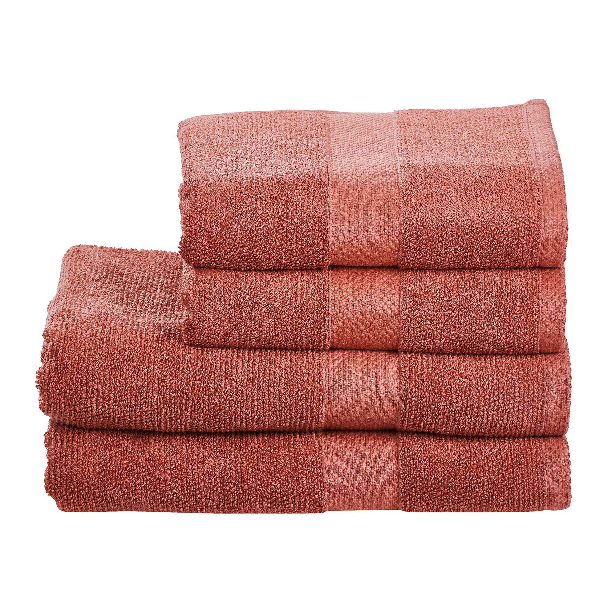 done.® Handtuch-Set DELUXE uni 100% Baumwolle 4tlg.