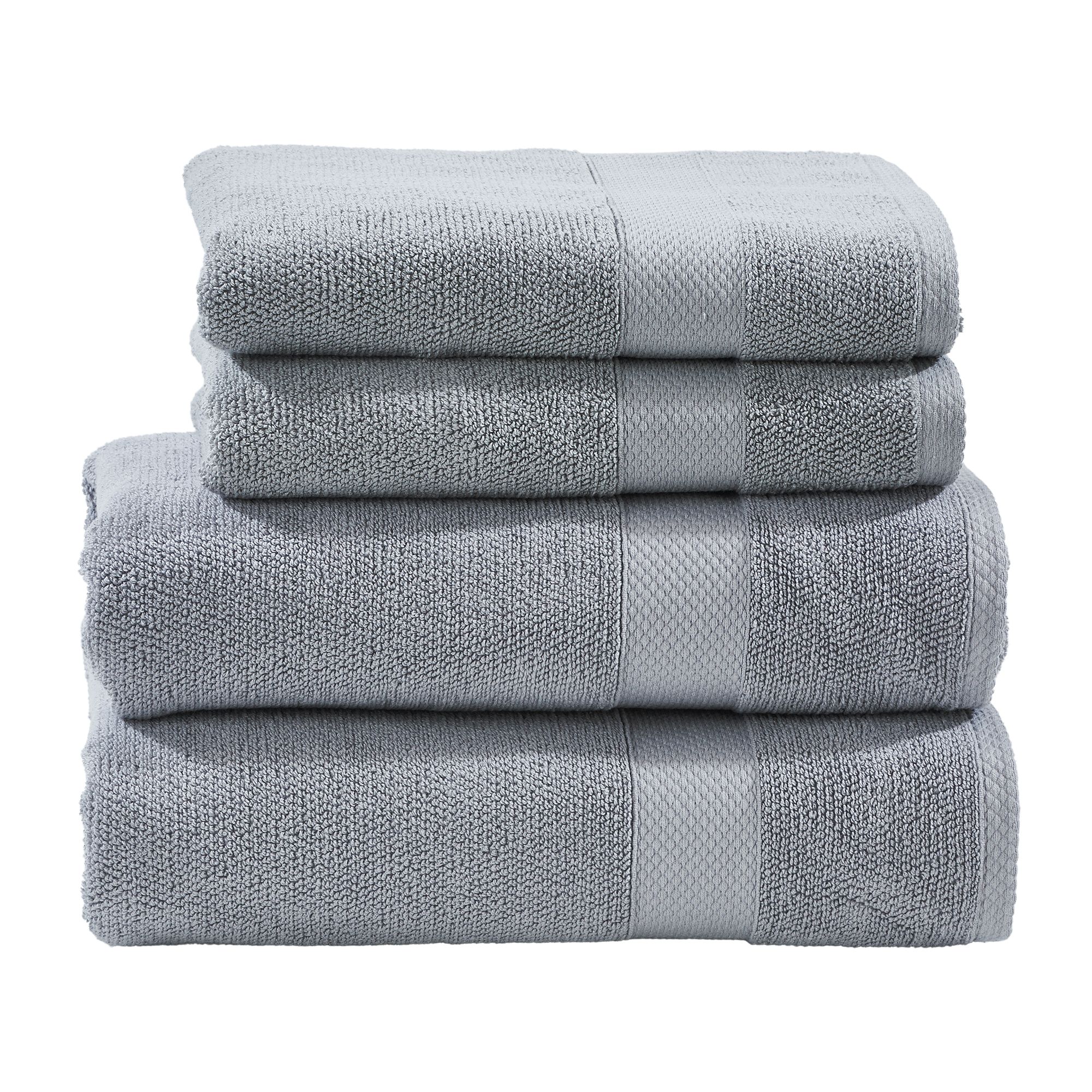 done.® Handtuch-Set DELUXE uni 100% Baumwolle 4tlg.