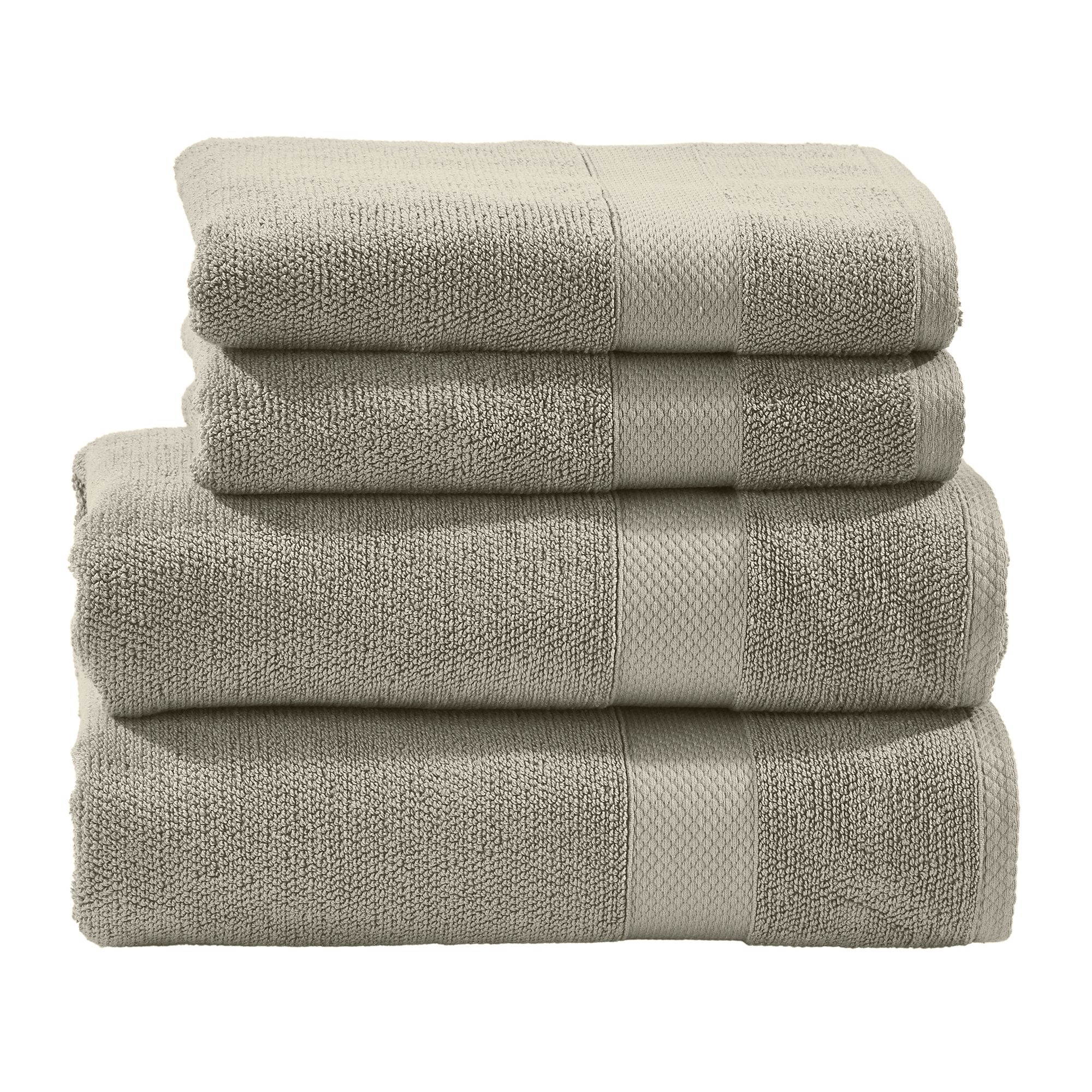 done.® Handtuch-Set DELUXE uni 100% Baumwolle 4tlg.