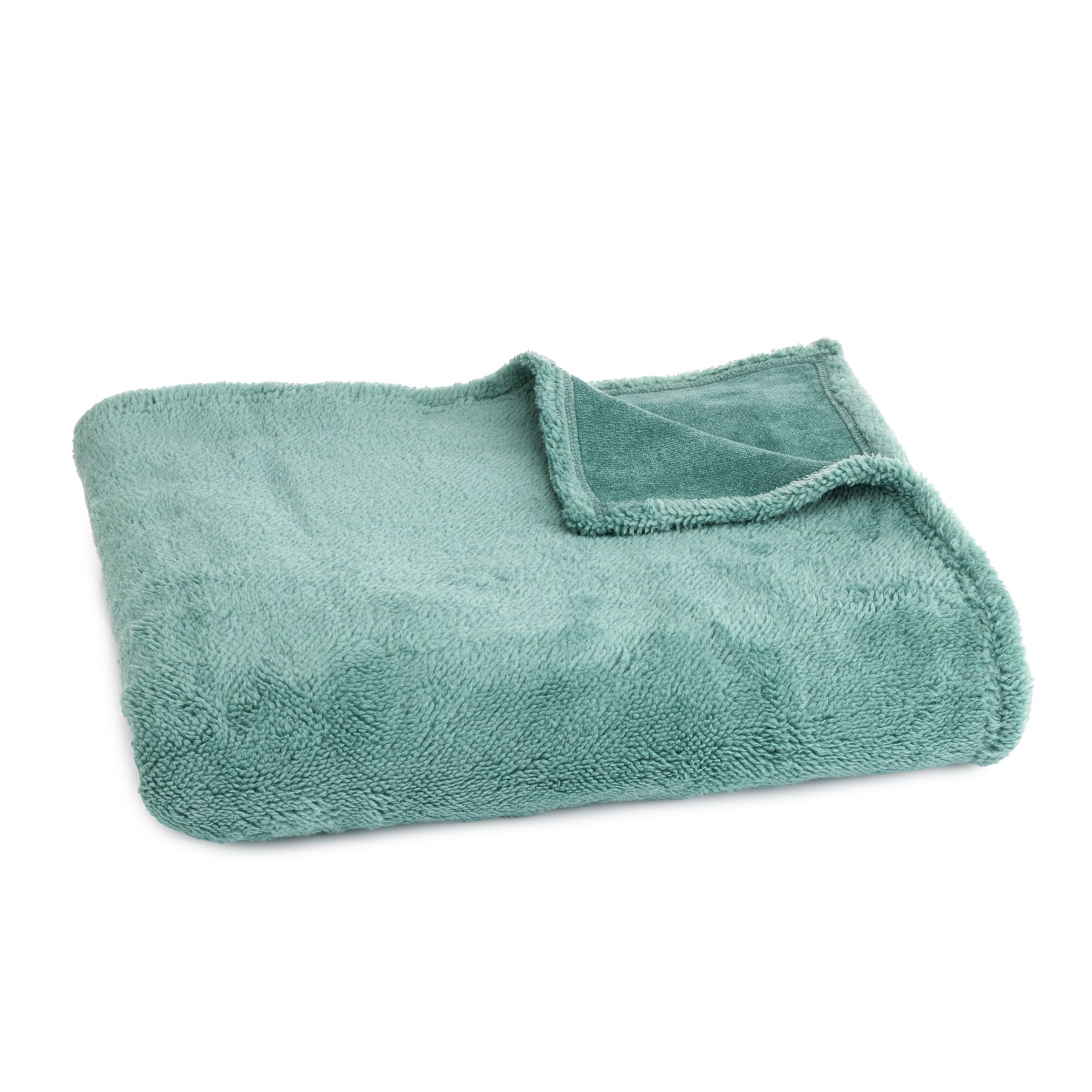 MONT CHALET Plaid uni Mikrofaser Edelplüsch waschbar, 140x180cm