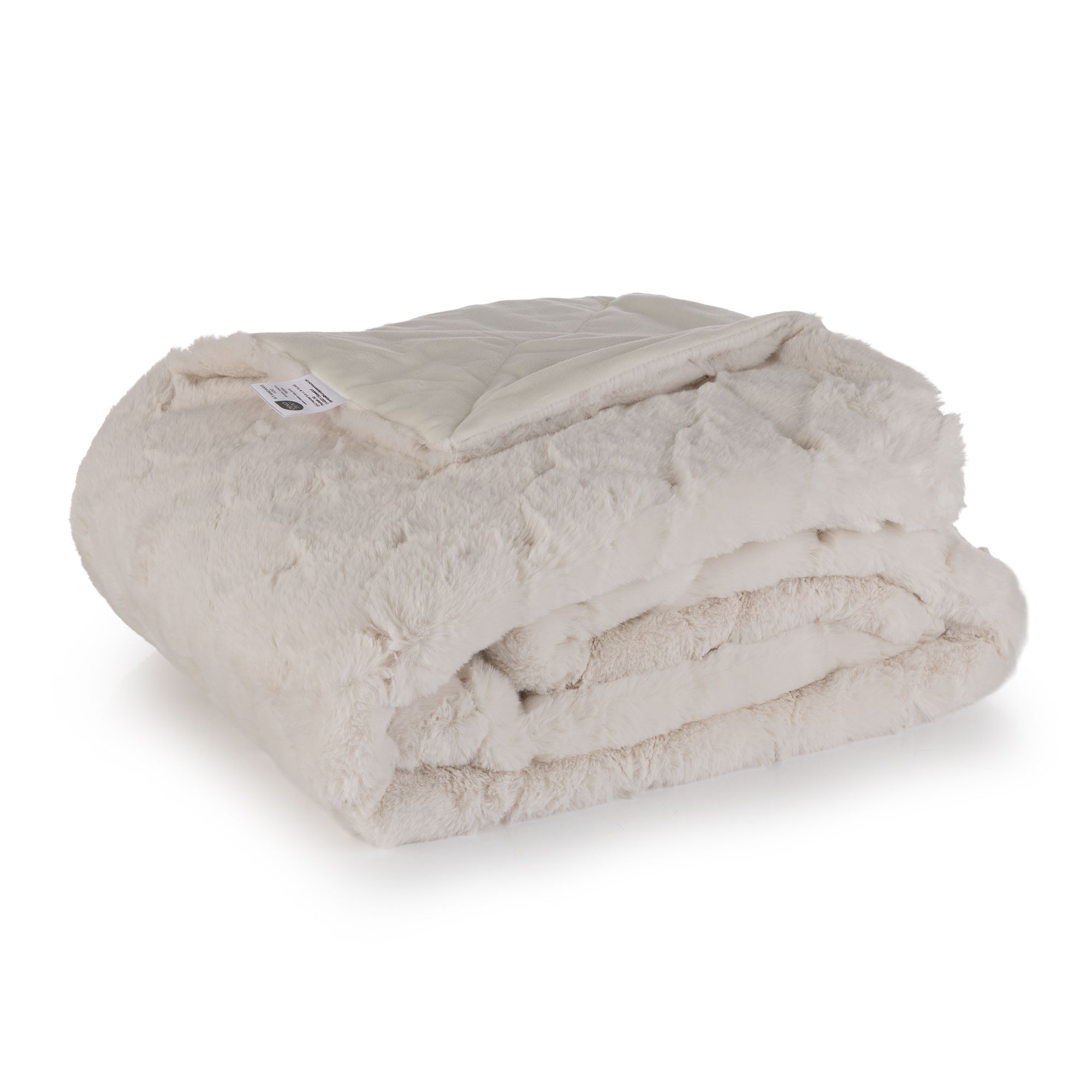 MONT CHALET Premium-Plaid uni Jacquard-Design Fellimitat waschbar, 150x200cm