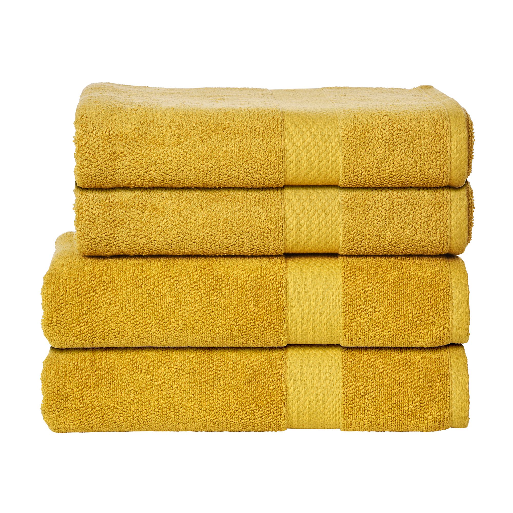 done.® Frottier-Set DELUXE uni 100% Baumwolle 4tlg.