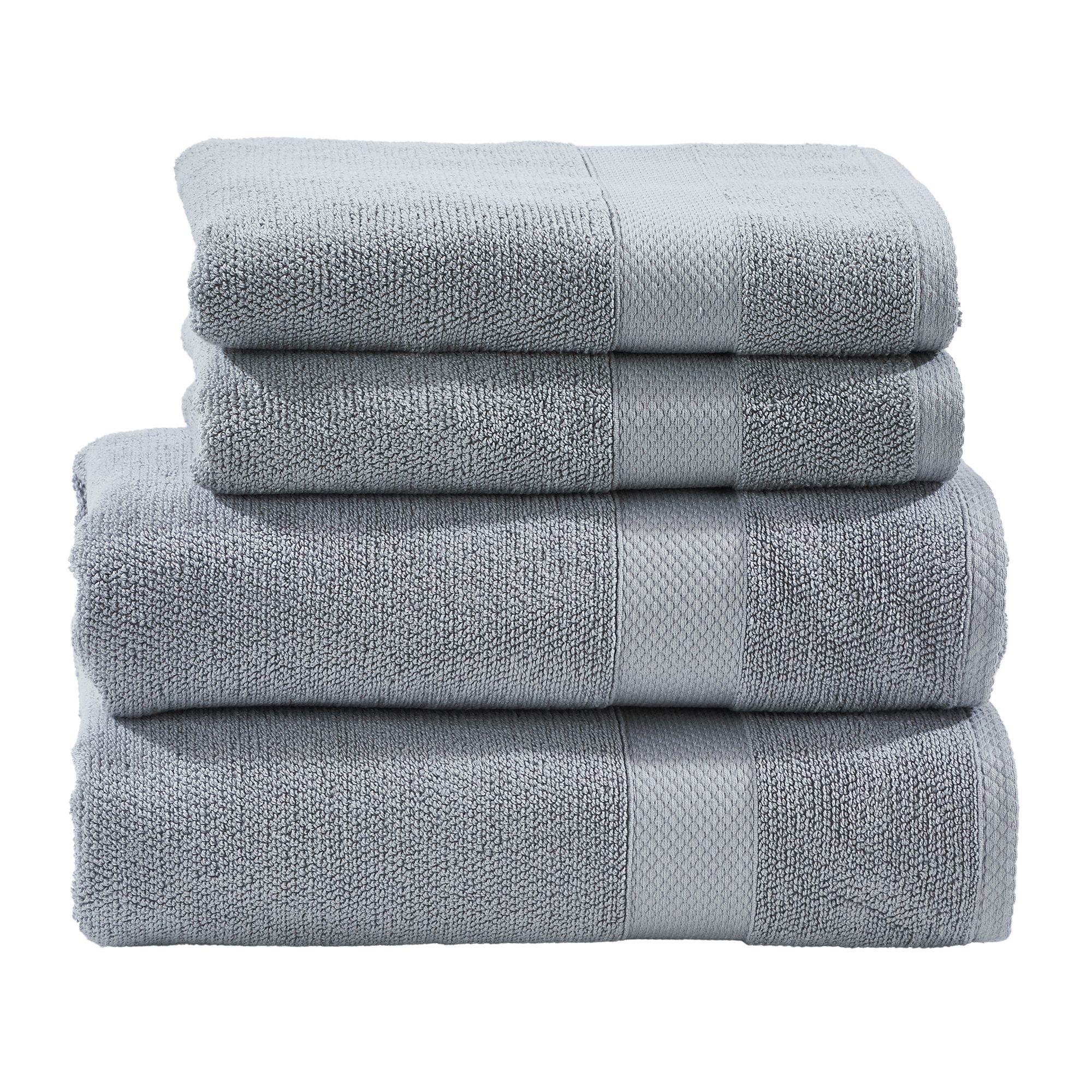 done.® Frottier-Set DELUXE uni 100% Baumwolle 4tlg.