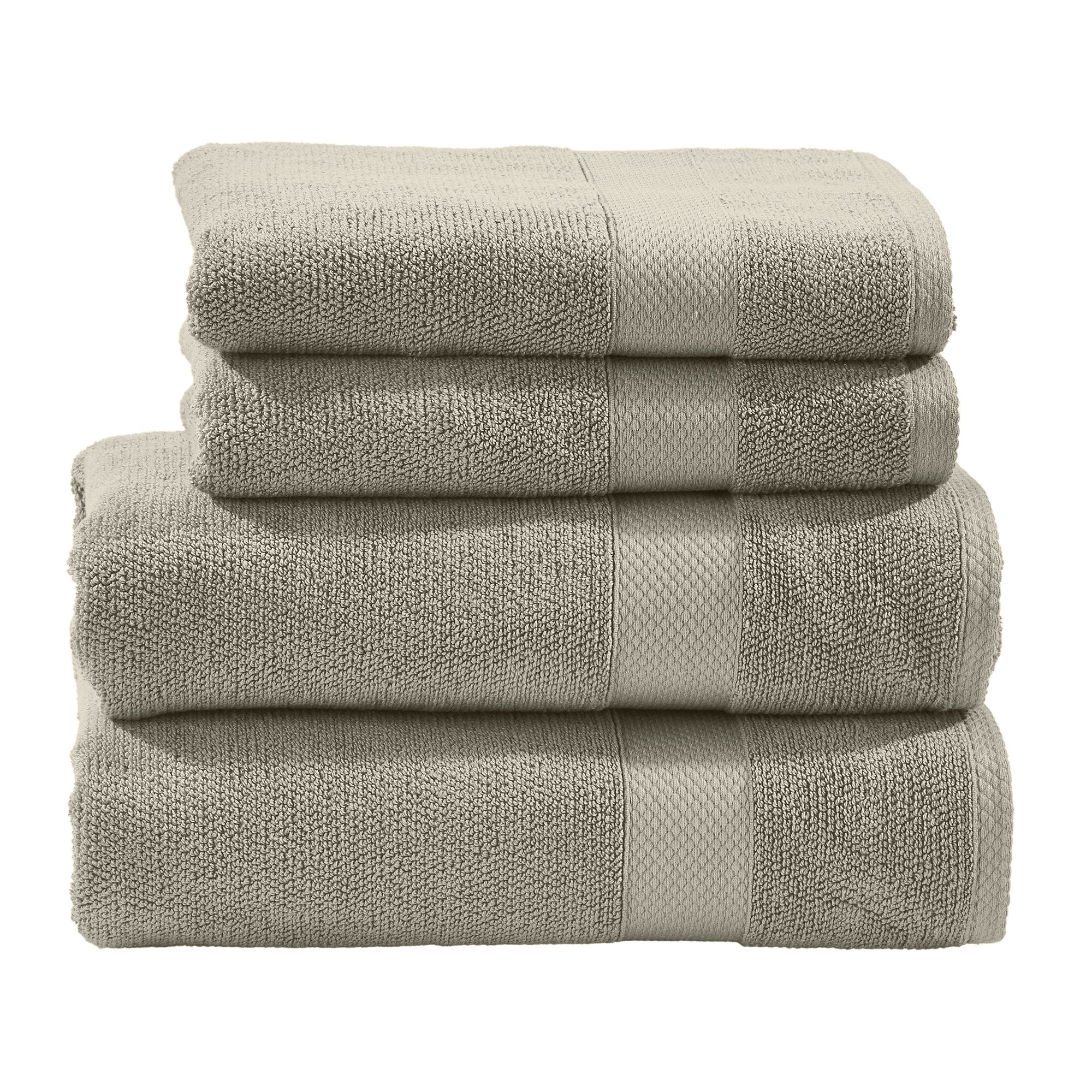 done.® Frottier-Set DELUXE uni 100% Baumwolle 4tlg.