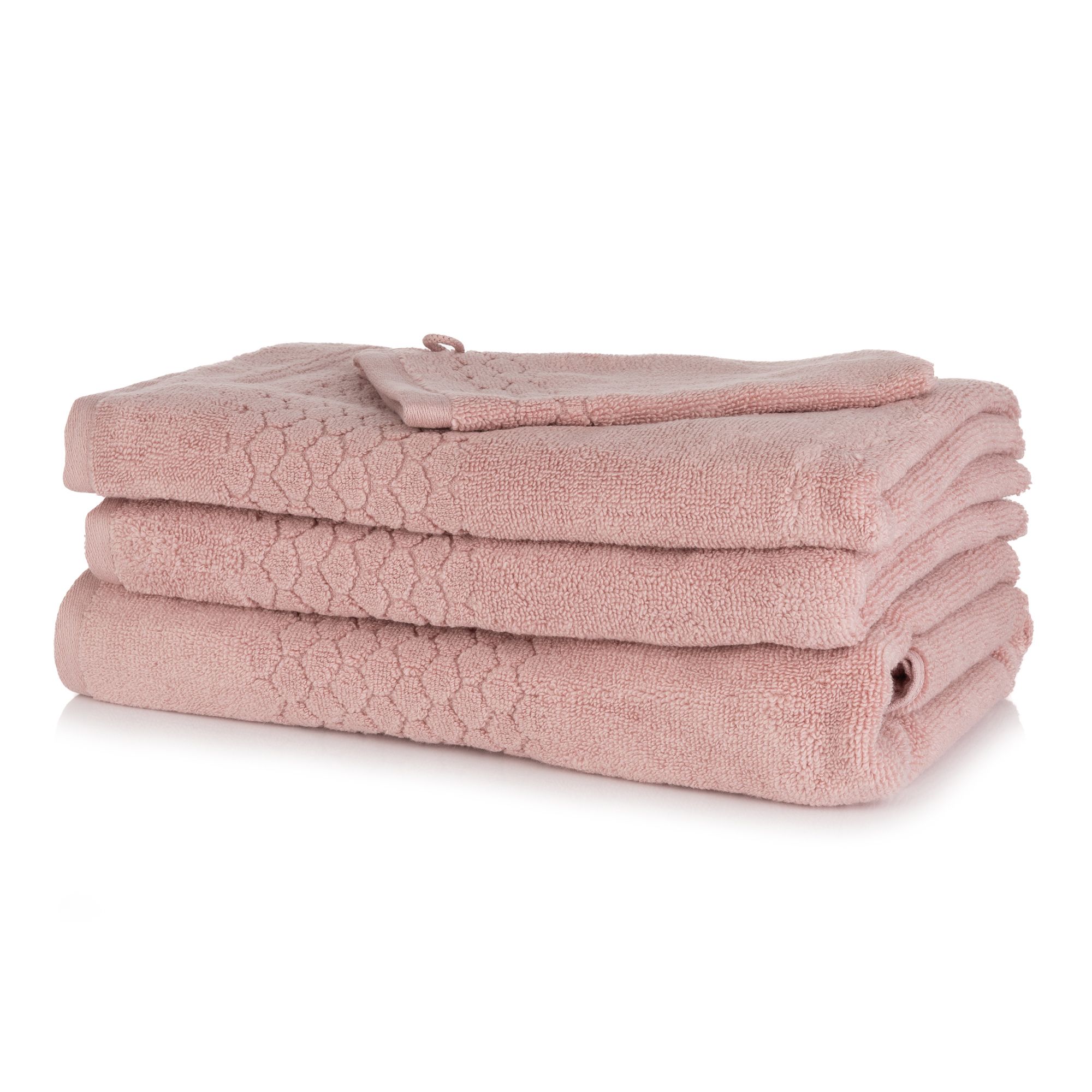 SEEDÜNE Handtuch-Set Bubbles-Bordüre 100% Baumwolle 4tlg.