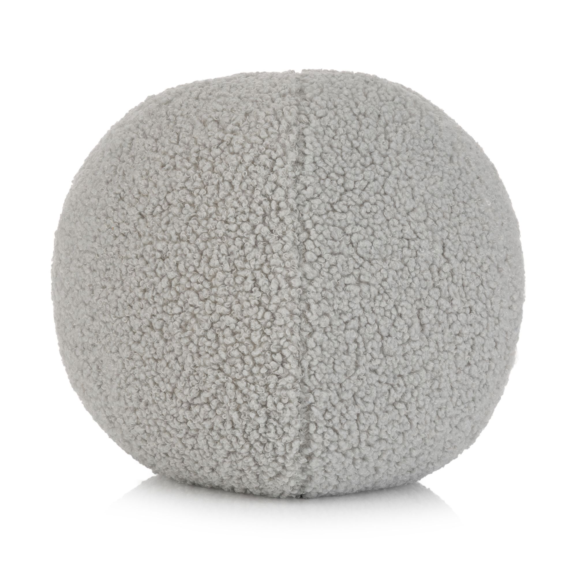 COZEE HOME Dekokissen Ball-Form MF Teddy Bouclé waschbar