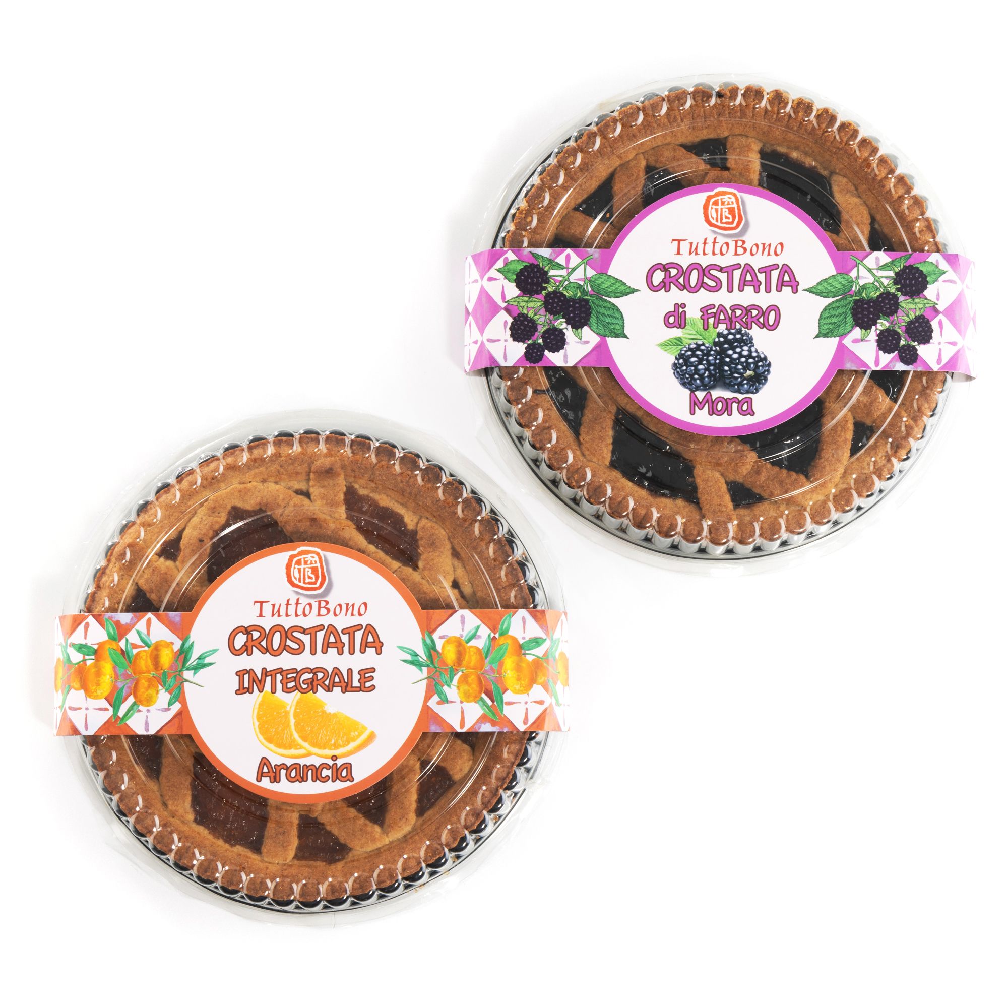 TUTTOBONO® Crostata 2 Sorten Italienischer Kuchen exklusiv bei QVC Inhalt 880g, 2 Stück