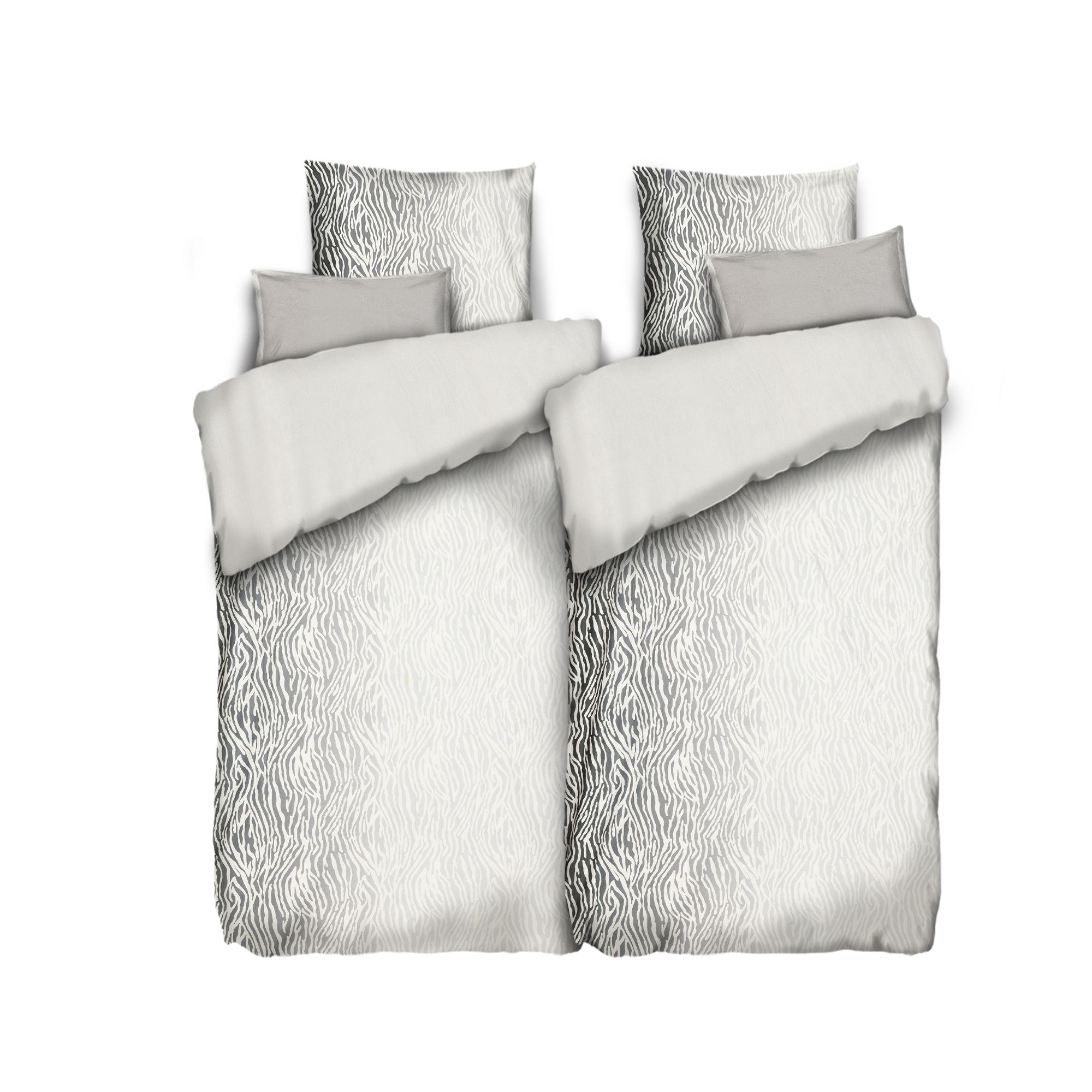 WINTERENGEL Wendebettwäsche mit Teddyplüsch Mikrofaser Flanell Doppelbett, 6tlg.