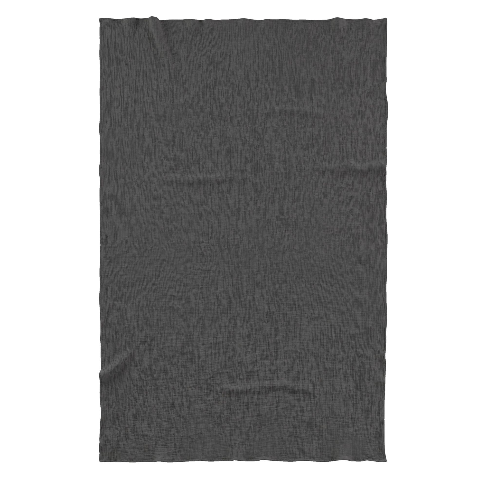 biberna® Musselin-Wohndecke uni 100% Baumwolle waschbar, 150x200cm