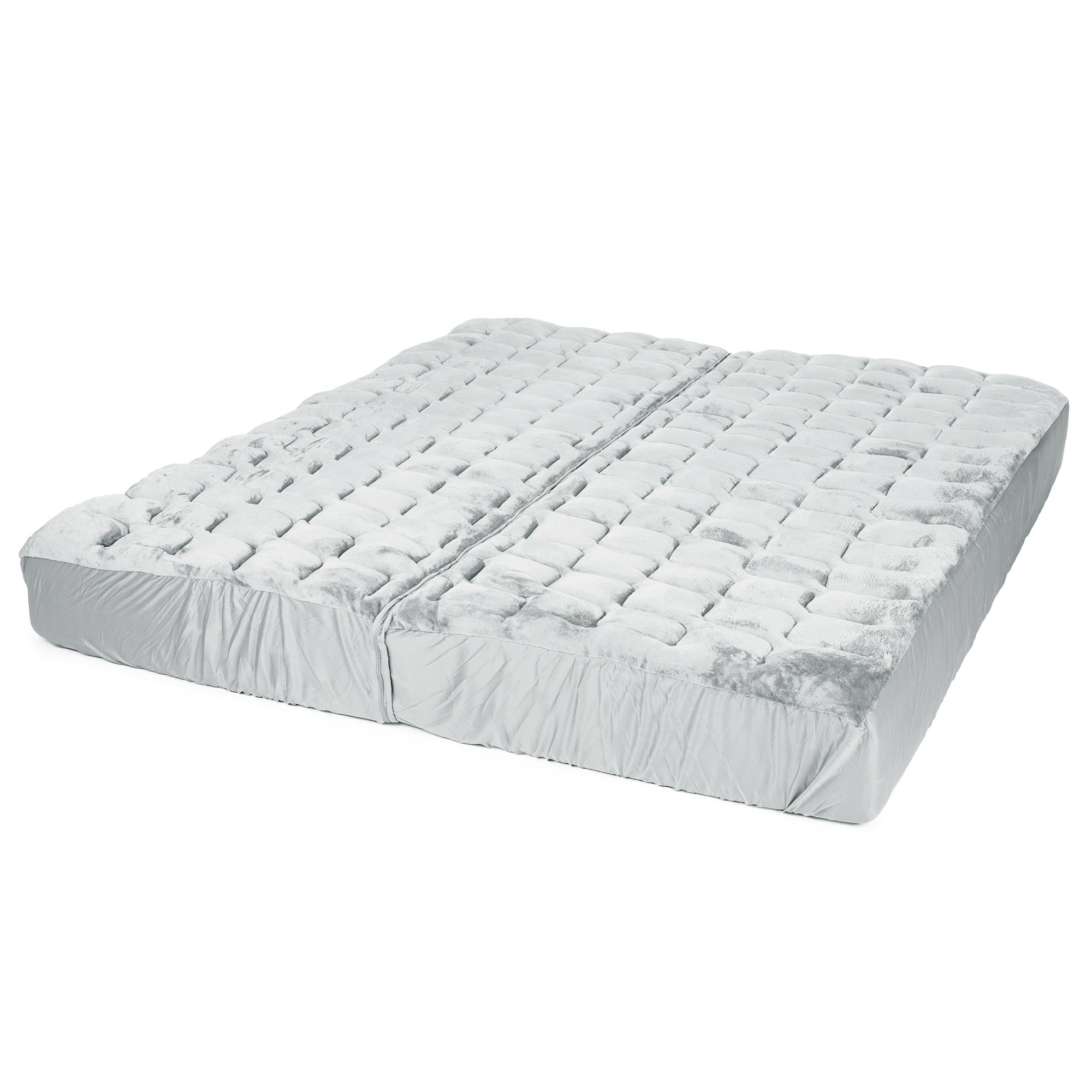 GOLDWOLKE Wende-Unterbett Volumen plus Chinchilla Übergrößen, trennbar