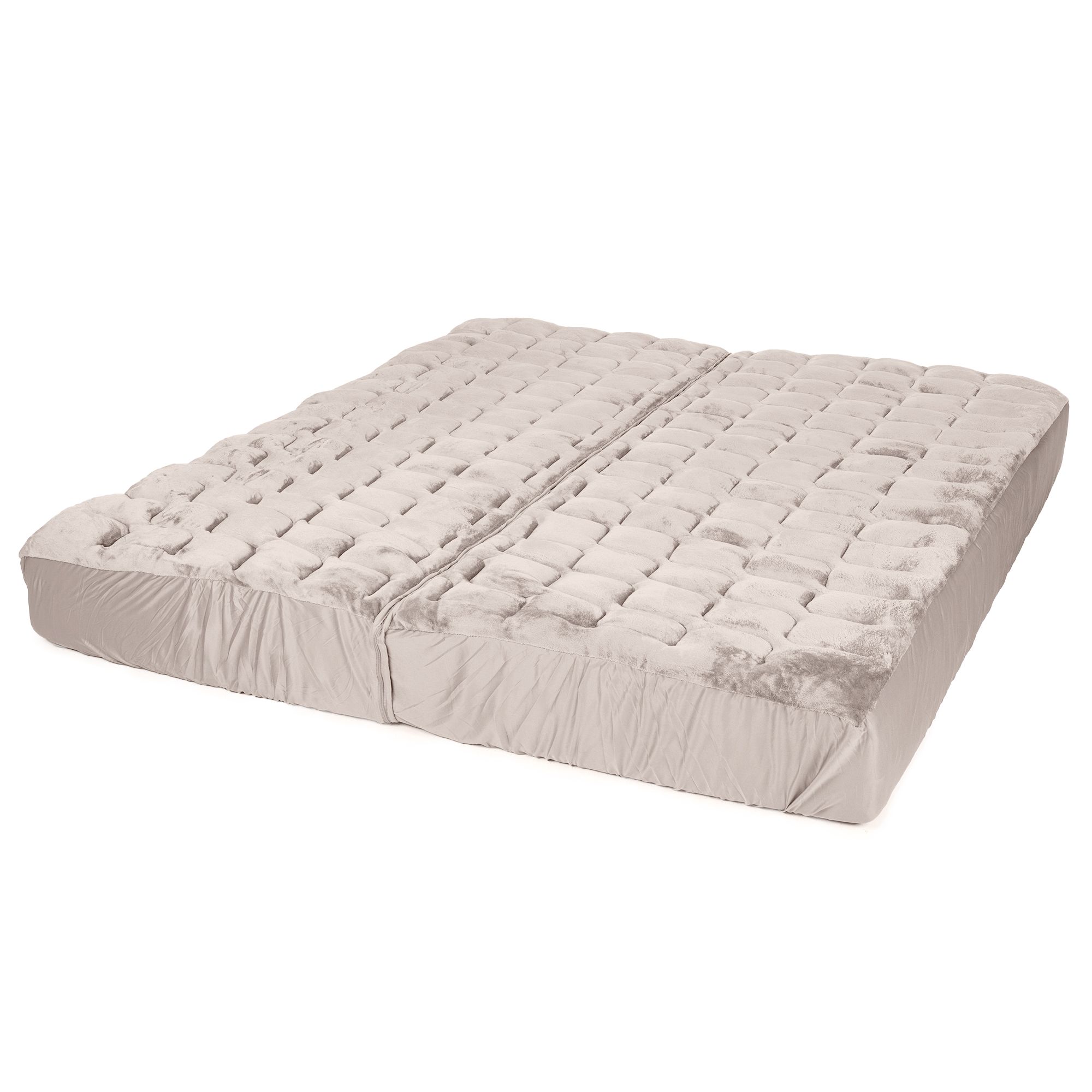 GOLDWOLKE Wende-Unterbett Volumen plus Chinchilla Übergrößen, trennbar