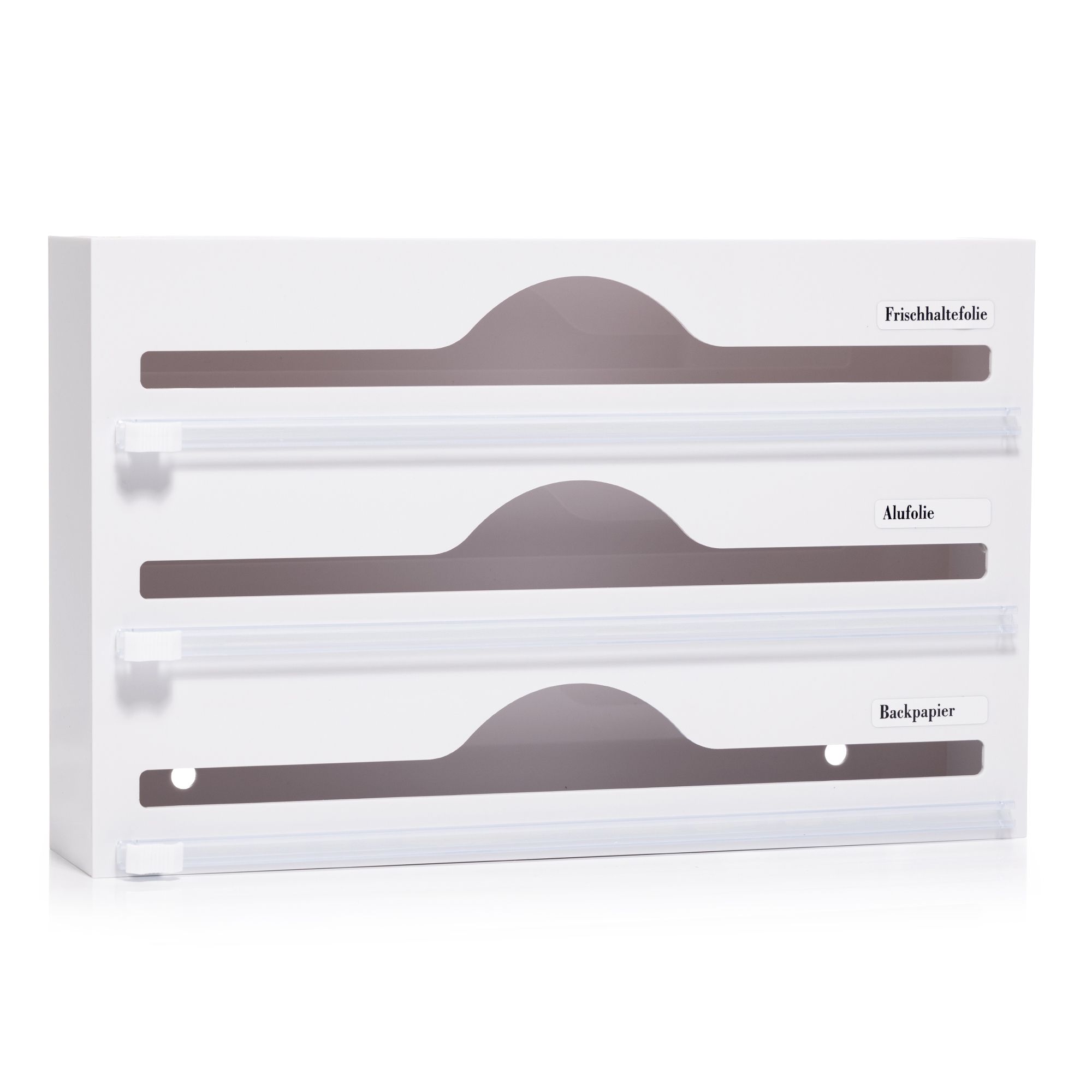 3in1 Küchenrollenhalter universell einsetzbar integrierte Cutter inkl. 4 Klebehaken