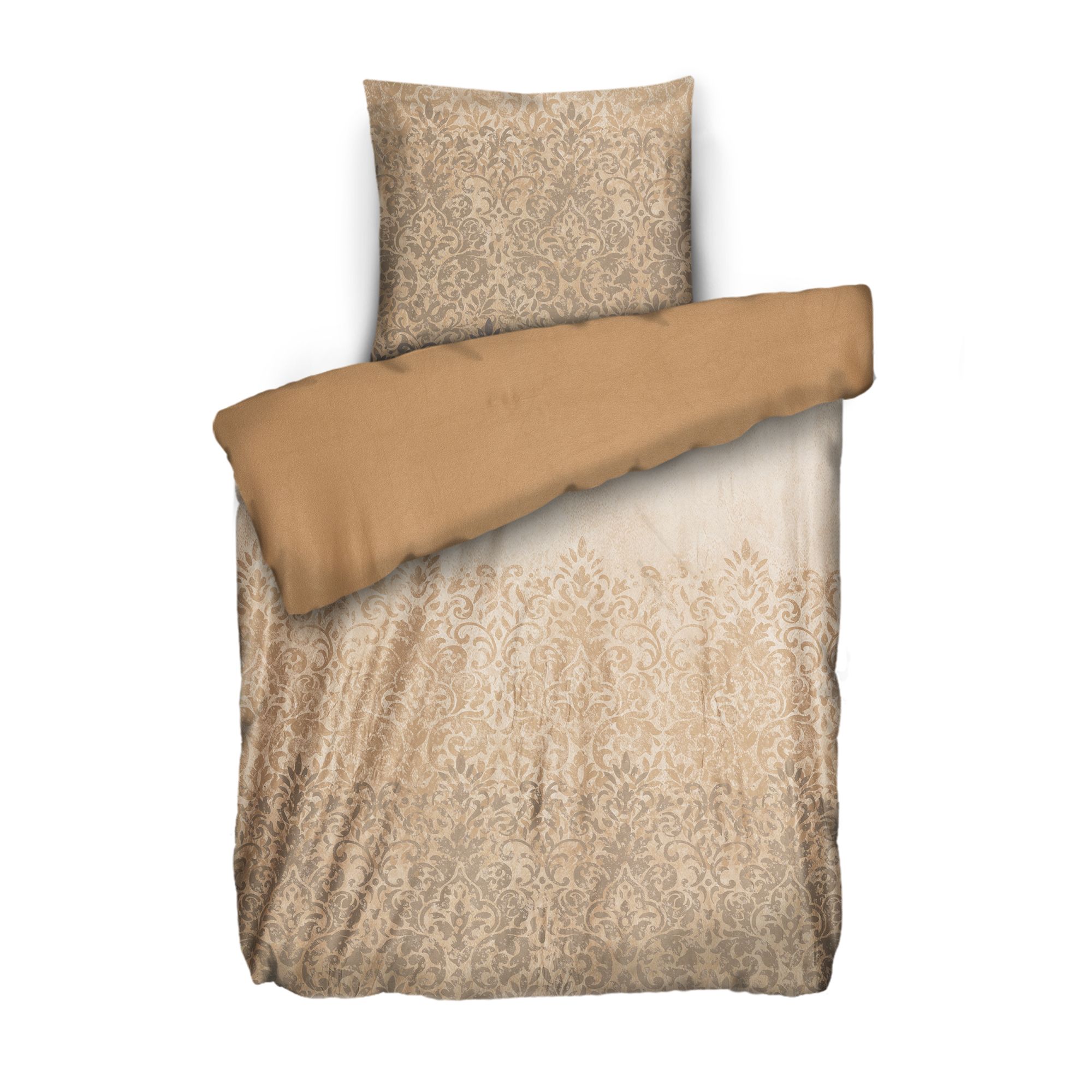 WINTERENGEL Wendebettwäsche Ornamente/Farbverlauf Mikrofaser Flanell Einzelbett, 2tlg.