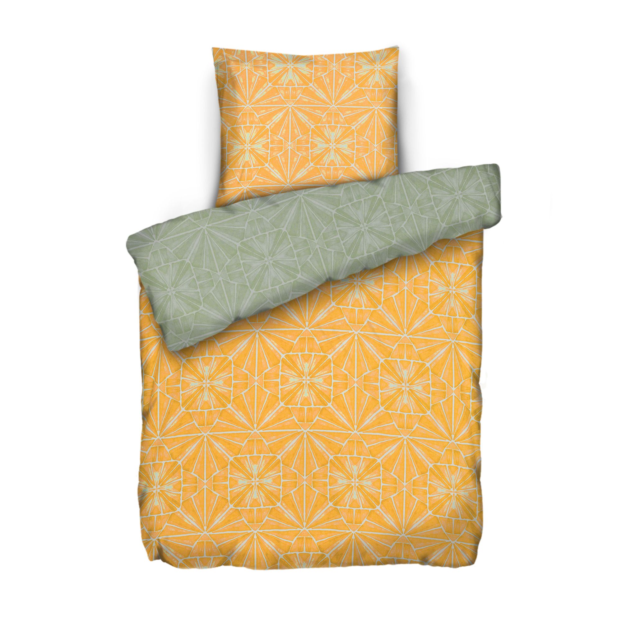 JERYMOOD extra soft Wendebettwäsche abstraktes Muster Mikrofaser Jersey Einzelbett, 2tlg.