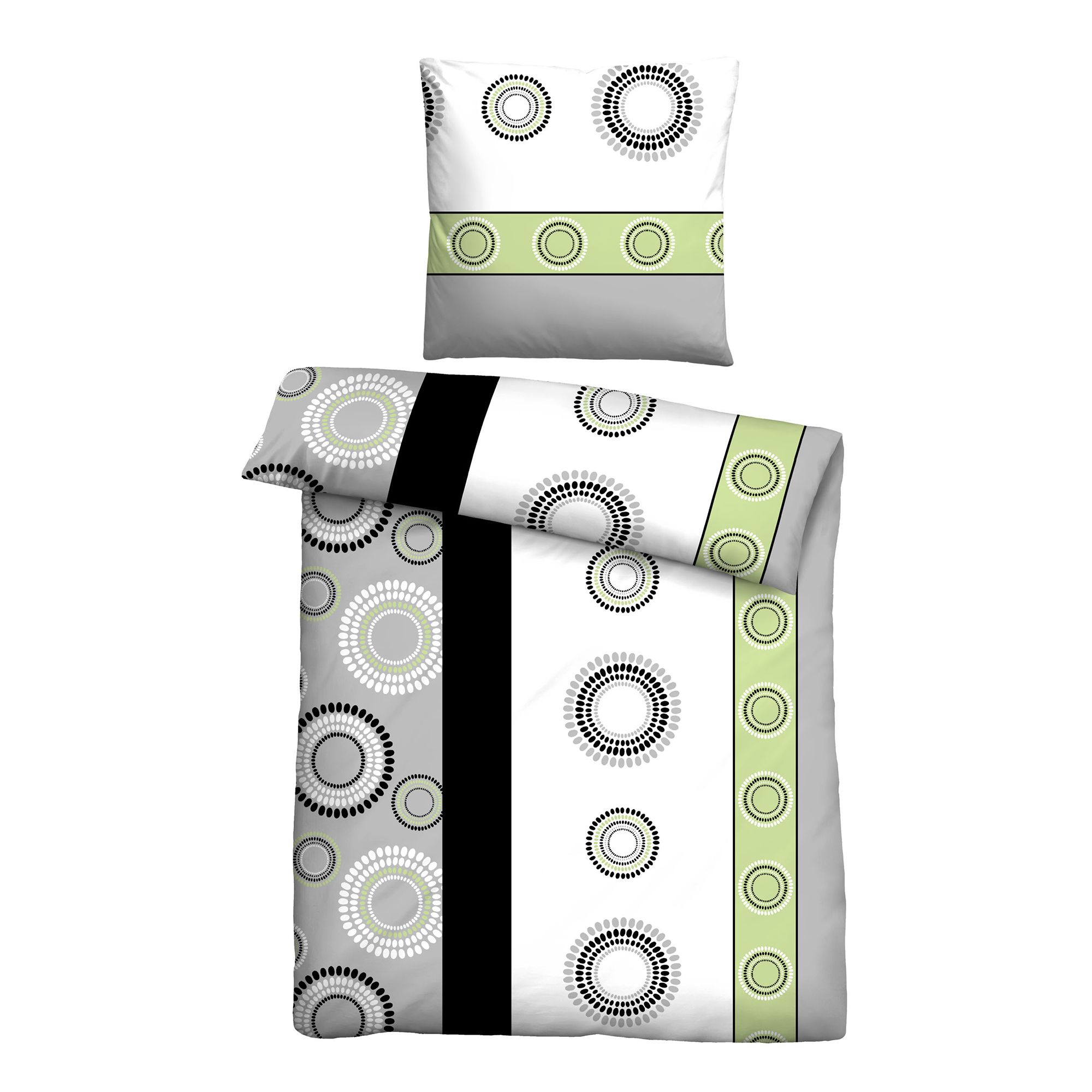 Castell® Bettwäsche Kreise Renforcé Einzelbett, 2tlg.