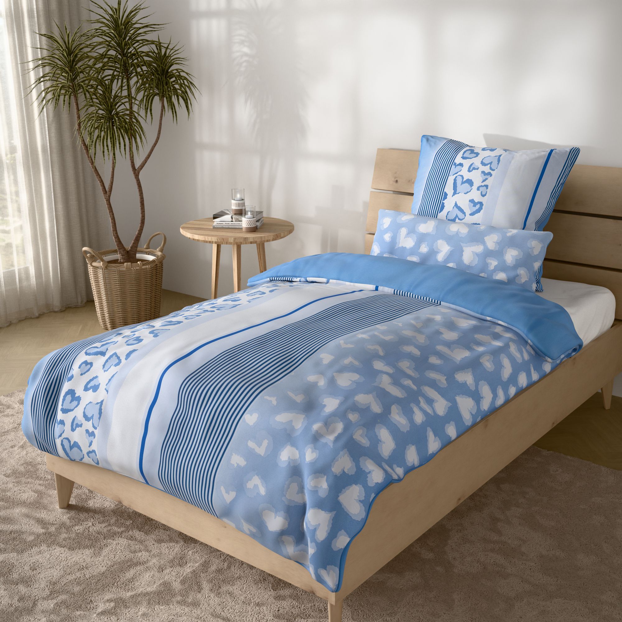 SOFT HARMONY Wendebettwäsche Sommer lokal Mikrofaser samtweich Einzelbett, 3tlg.