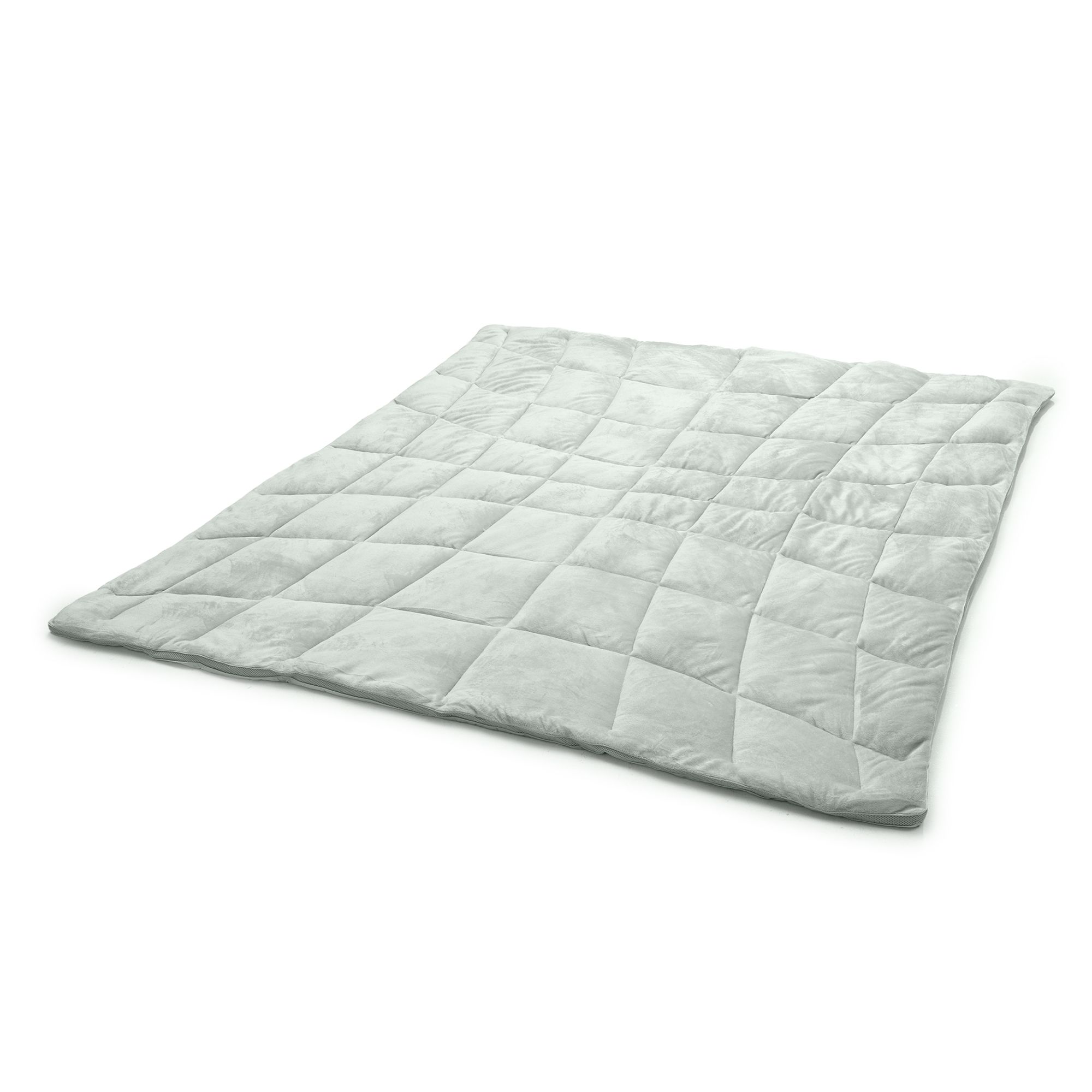 GOLDWOLKE Wende-Kuscheldecke Chinchilla Rahmensteppung Übergröße, 200x220cm