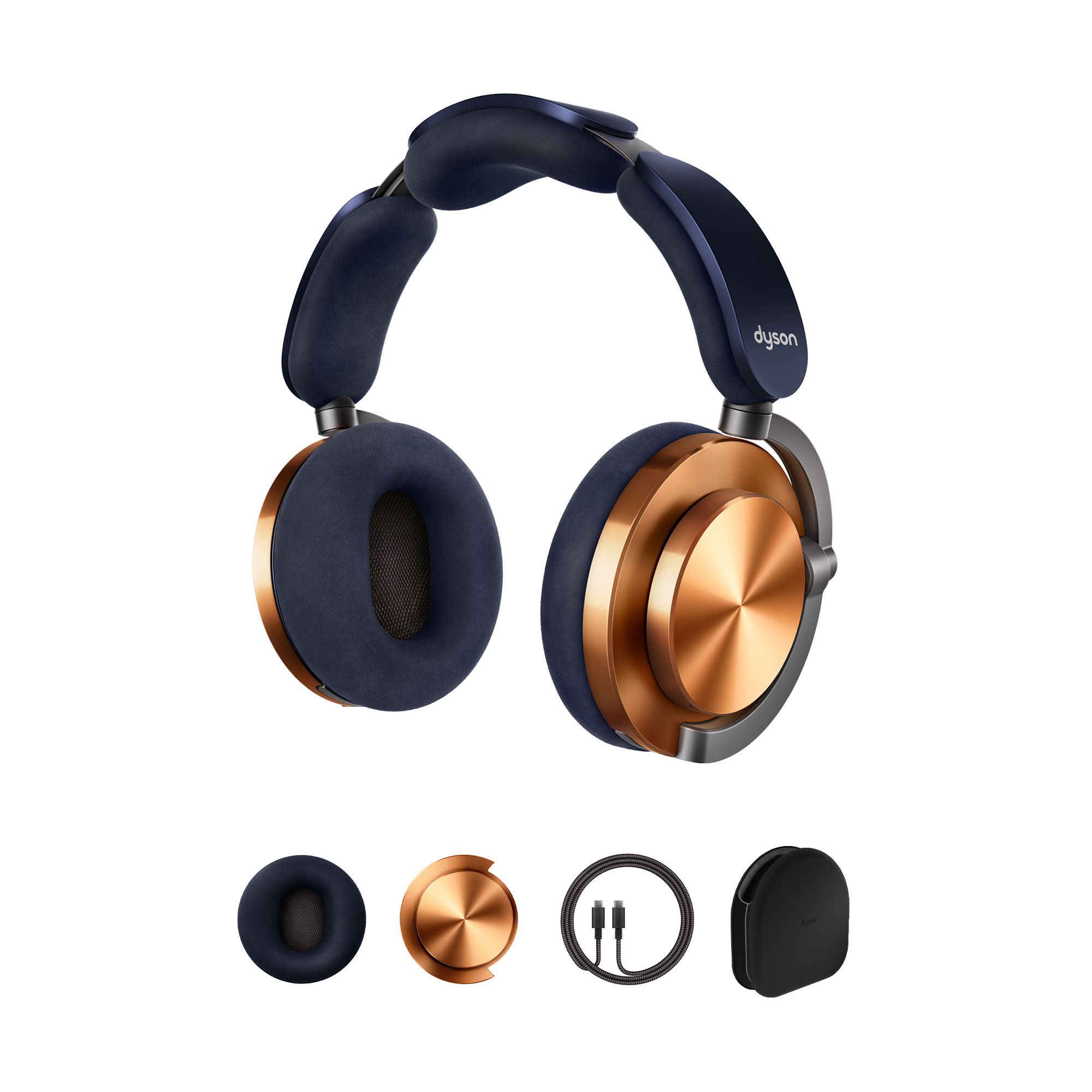 DYSON OnTrac™ Over-Ear Kopfhörer, kabellos inkl. Ohrpolster und Endkappen